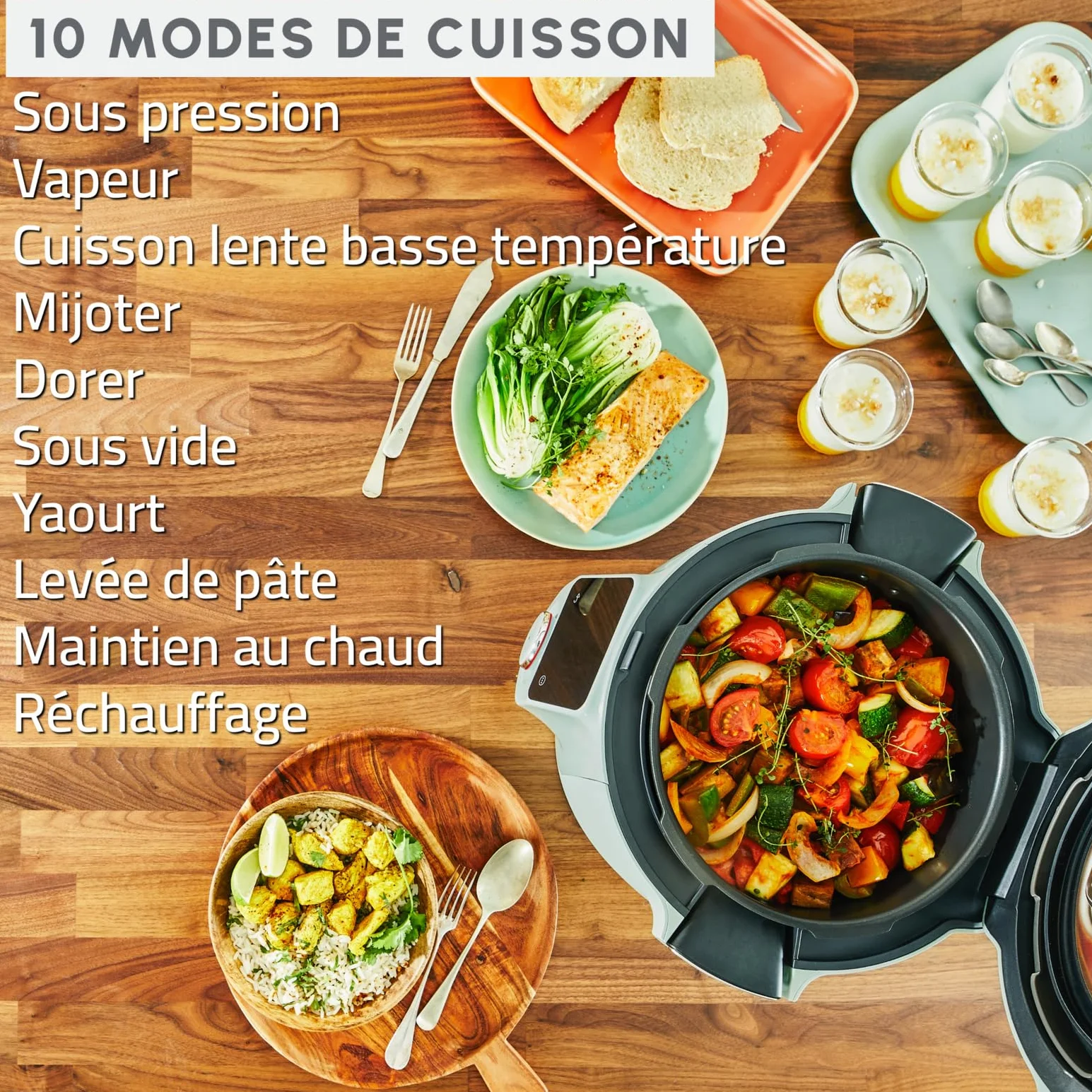 Moulinex Cookeo Wifi 10 in 1, multicooker ad alta pressione, 6 l, CE96G310