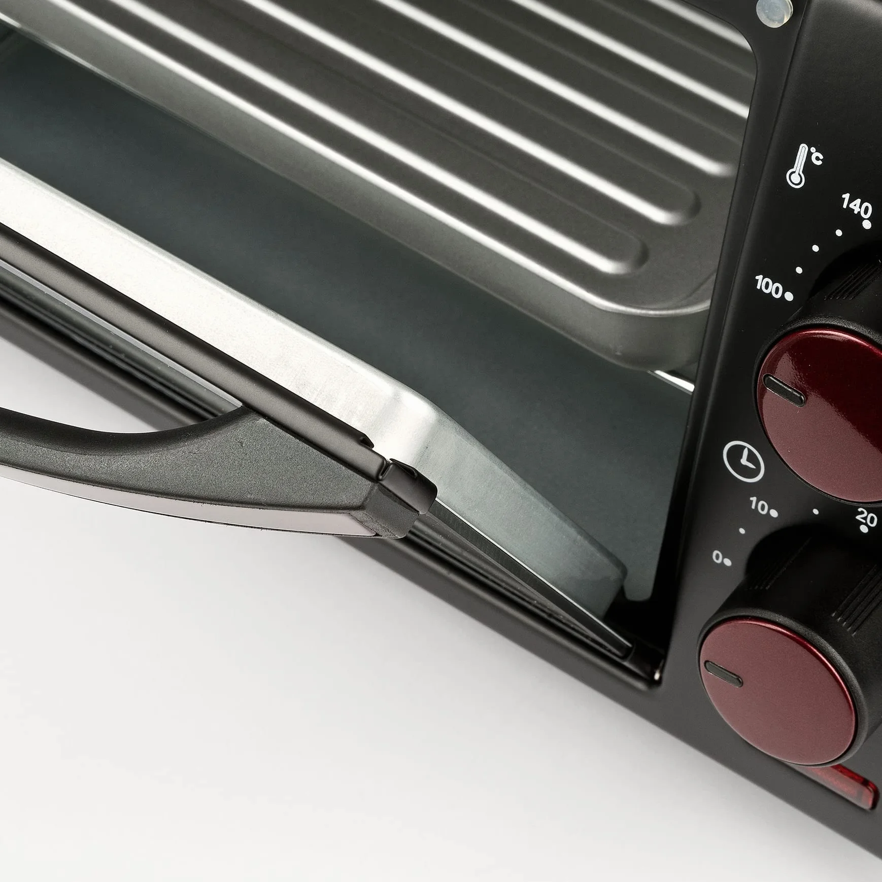 G3 Ferrari Il Moro 10 Fornetto elettrico 10L 800W 60 min Timer 100-230°C Griglia INOX Rosso Nero