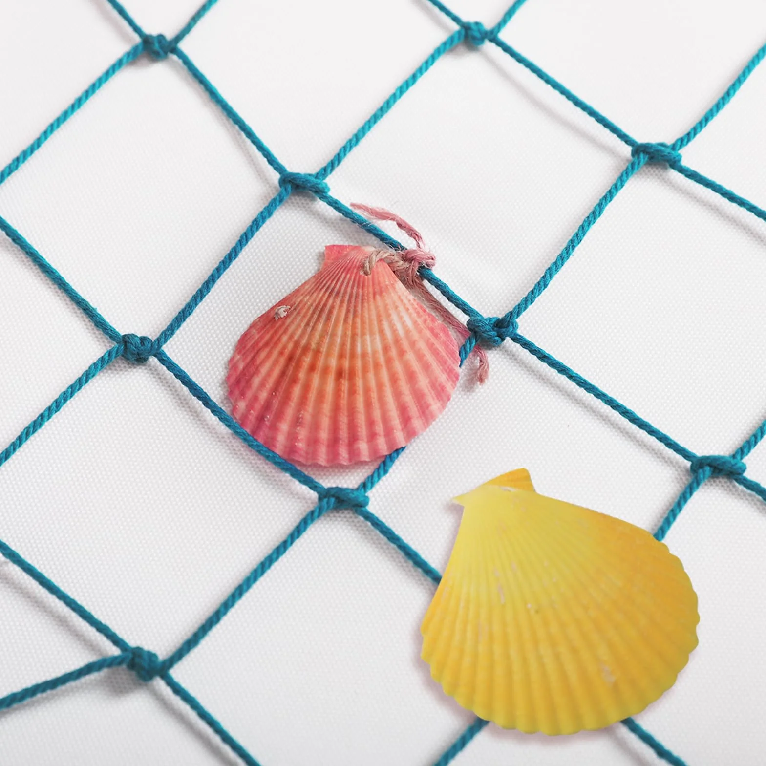 Rete da Pesca Decorazione, Reti Pesca Decorativa, 200 x 100 cm Decorazione Murale Rete, Con Guscio, Parete Fotografica con Reti per Conchiglie Foto Decorazioni per la Tavola (Blu)