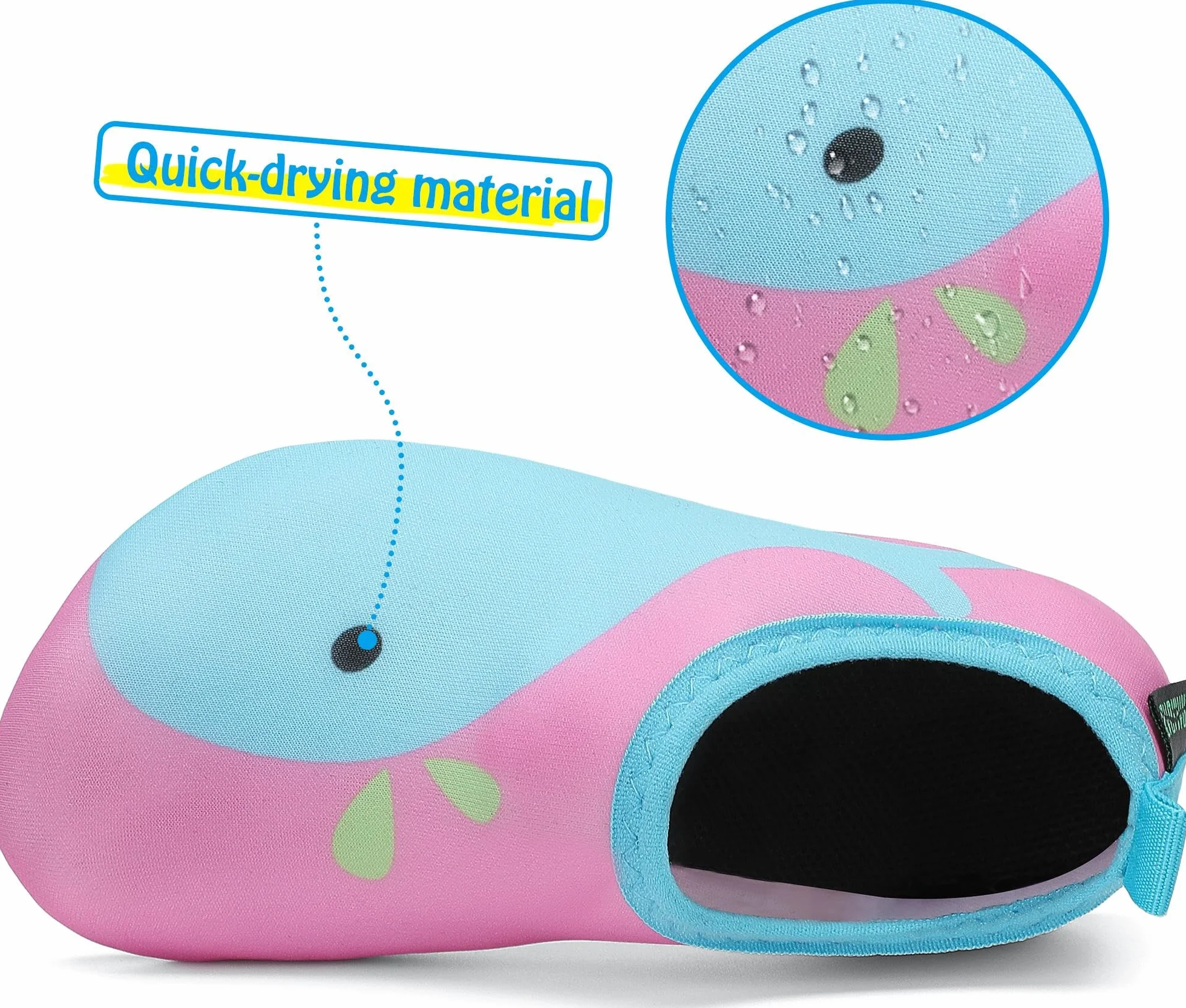 SAGUARO Scarpe da Scogli Antiscivolo per Bambini Leggere Nuoto Gr. 18-37 EU