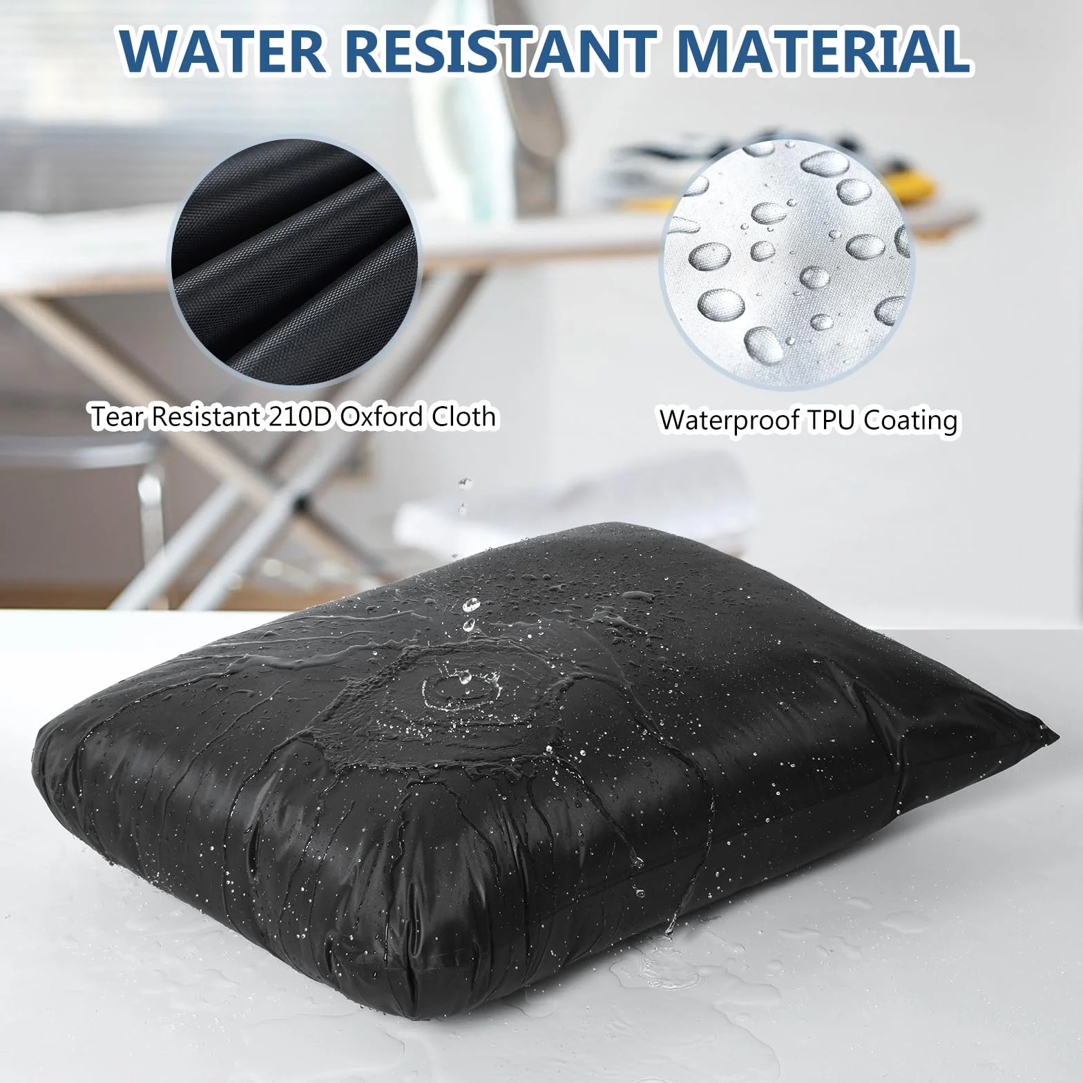 OTraki Sacco Biancheria Sporca Viaggio Riutilizzabile Wet Bag con Zip Tessuto Oxford Impermeabile Sacchetto Organizer per Gym Asciugamani Spiaggia Costume da Bagno Nero 30 x 36 cm 2 Pezzi