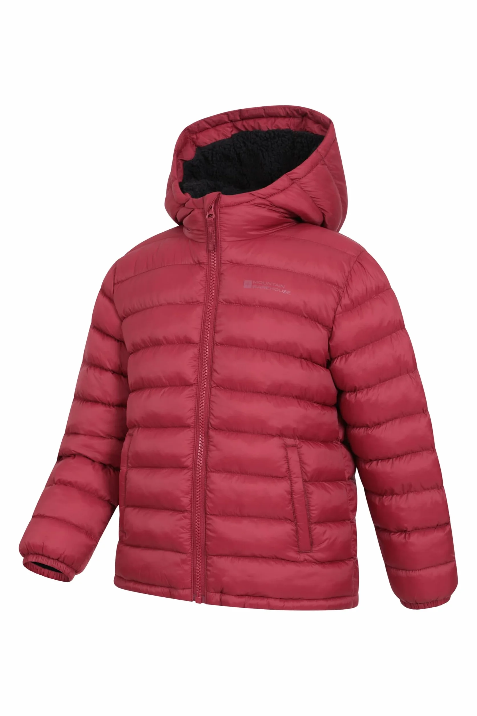 Mountain Warehouse Seasons, Giacca Imbottita per Bambini Foderata in Pelliccia - Giaccone Leggero, Caldo e Idrorepellente, Unisex - per l'inverno