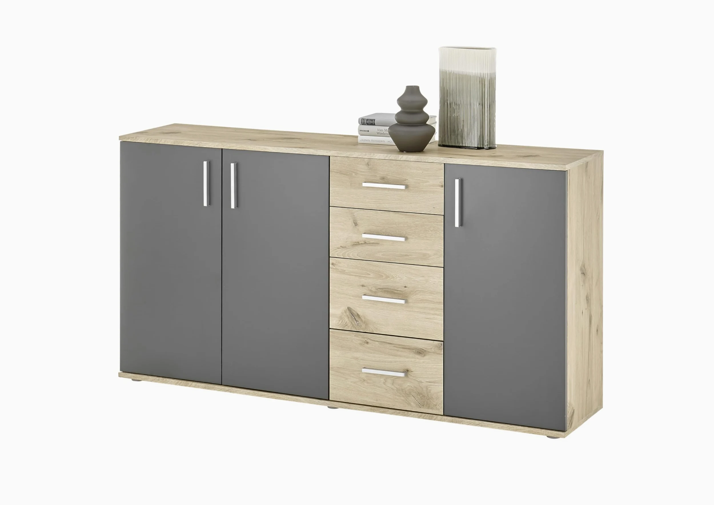 AVANTI TRENDSTORE Bea - Cassettiera/comó in Legno Laminato nella misura 160x84x35 cm, disponibile in diversi colori. Perfetto per soggiorni, ingressi o camere da letto