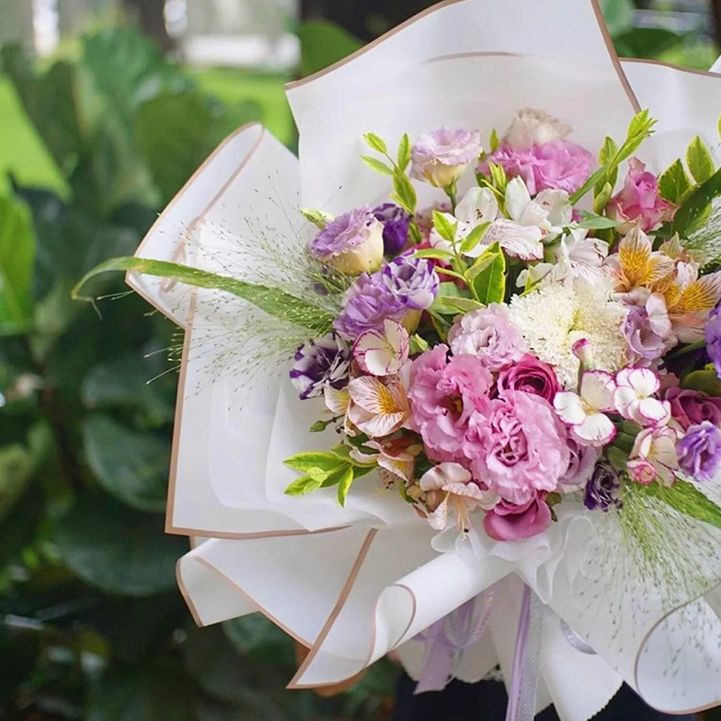 Carta Da Avvolgimento Per Bouquet Impermeabile Quadrato 20 Pezzi