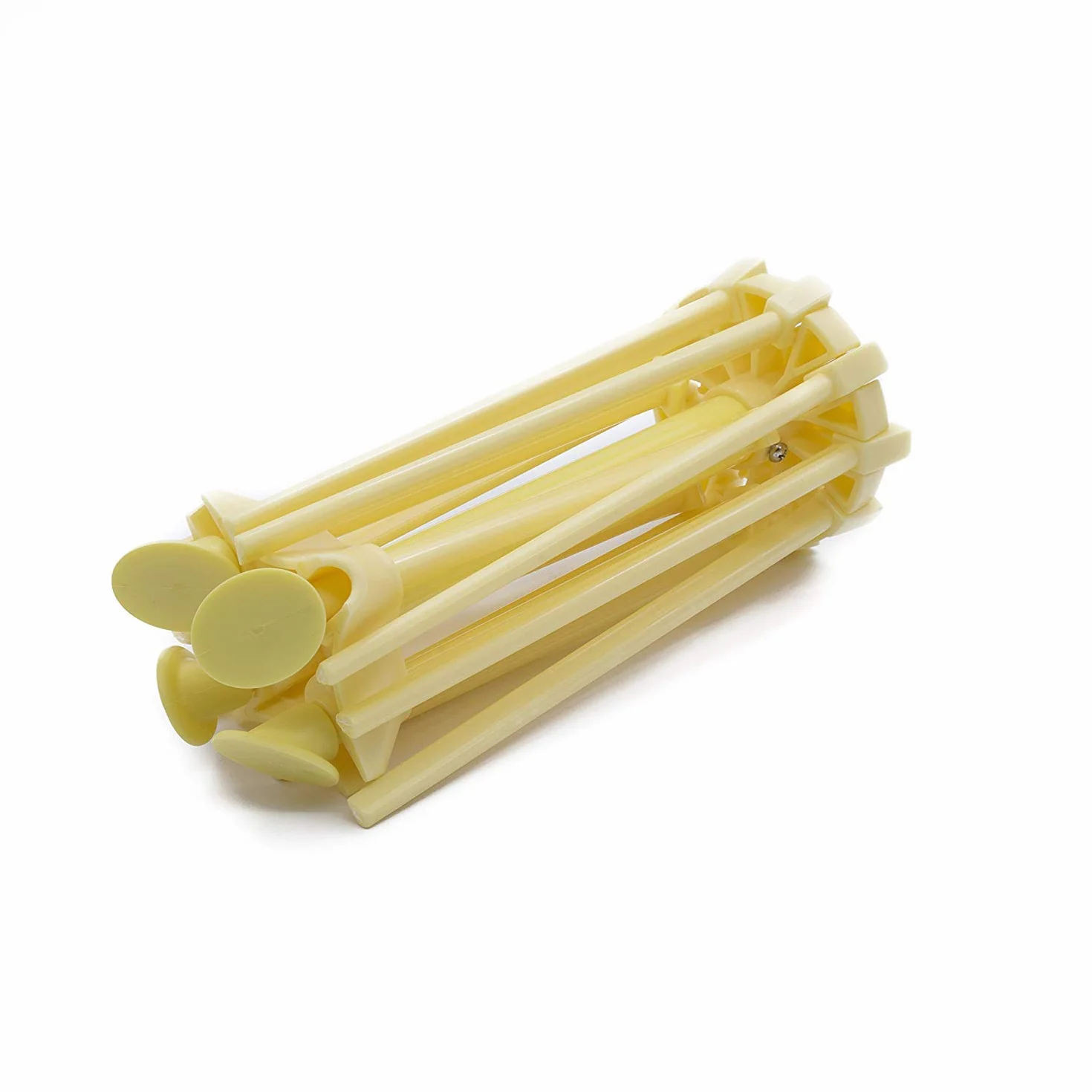 Stendino pieghevole per pasta - Stendino per pasta con essiccatore per noodle domestico da 10 bar - Compatto Facile da riporre Installazione rapida (giallo)