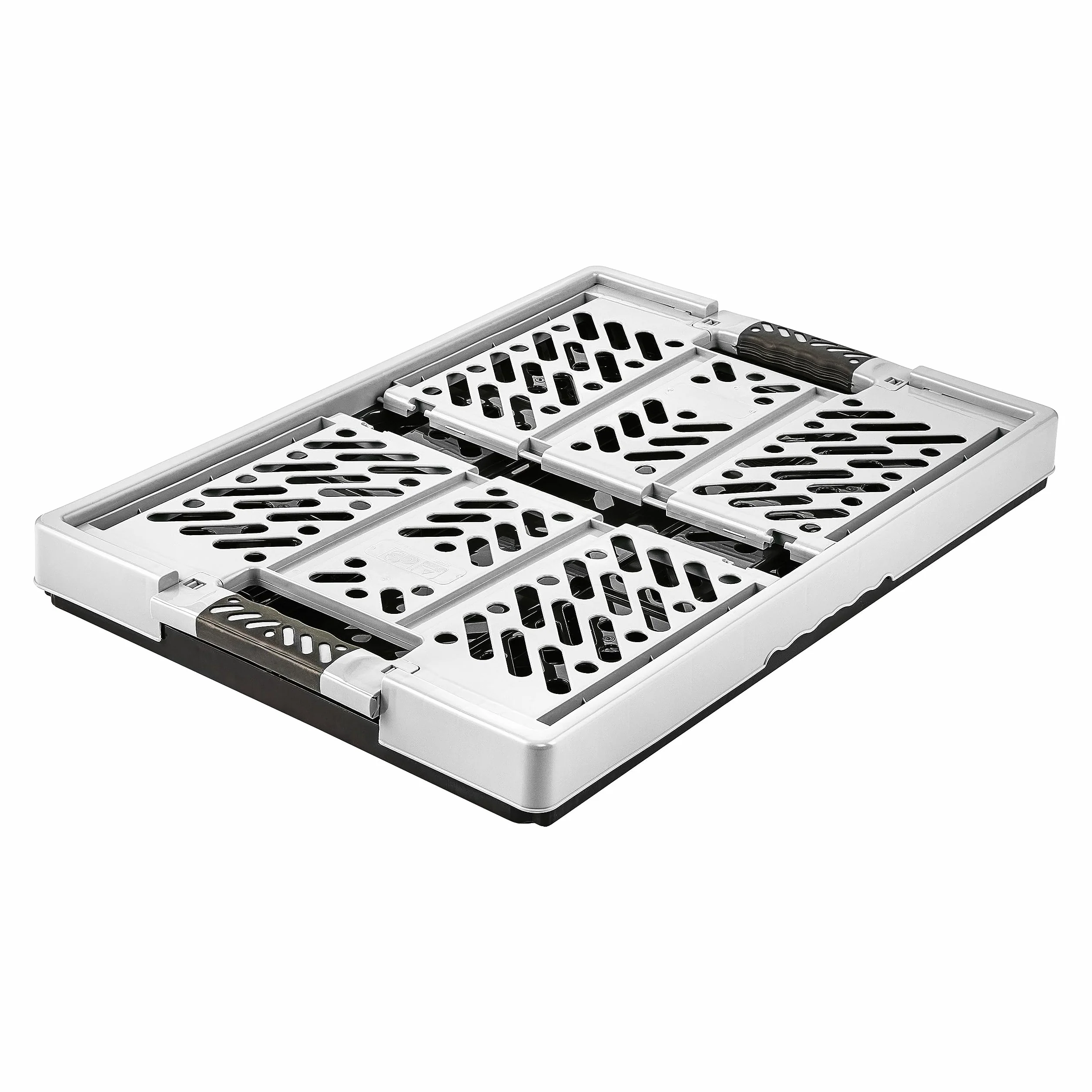 Keepper Robusti Box Contenitori Pieghevoli 54x37x28 cm 45 L Grigio Chiaro