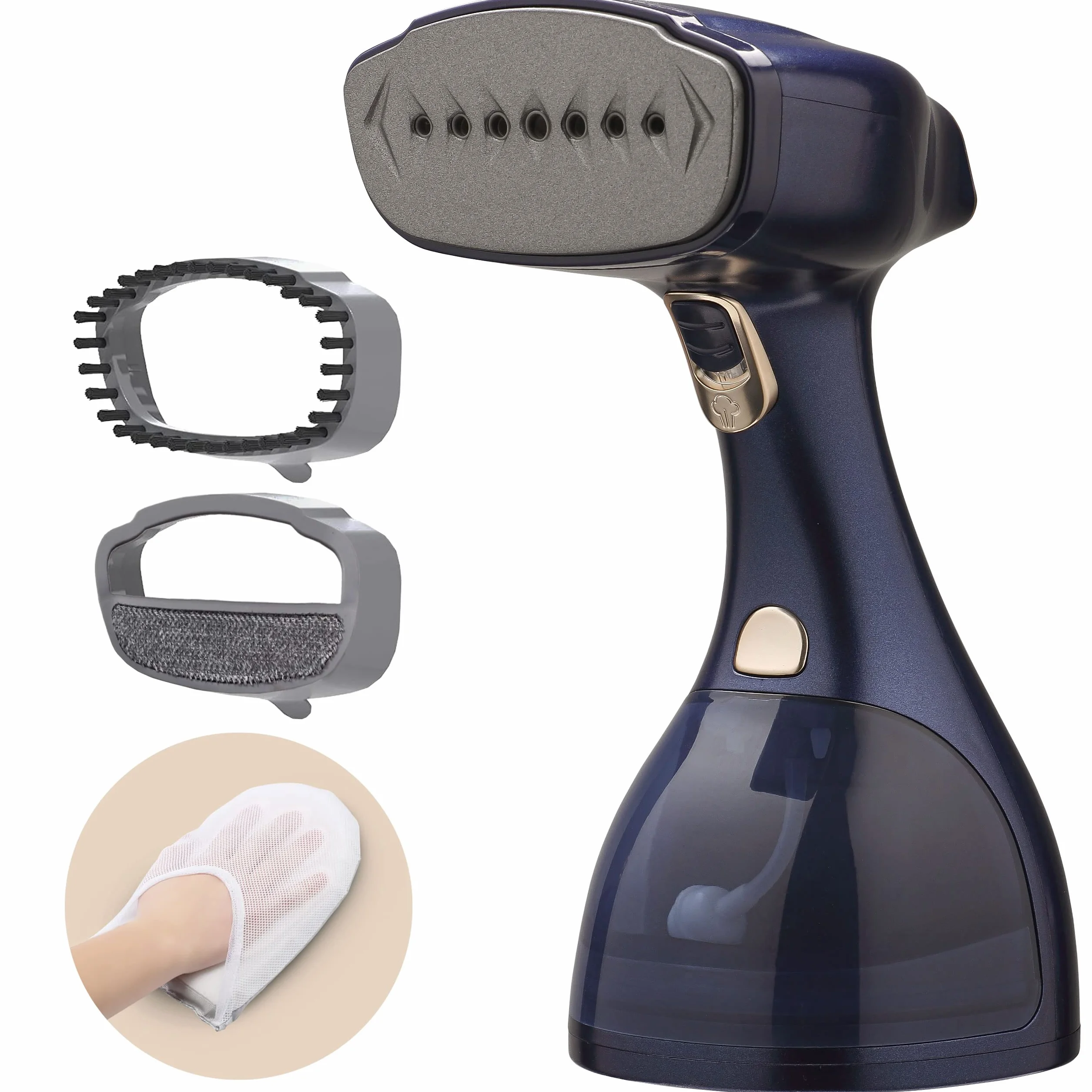LEBENLANG Ferro Stiro Verticale 1500W Vapore 25g/min Tank 300ml Guanto Stiratrice Verticale Steamer Vestiti