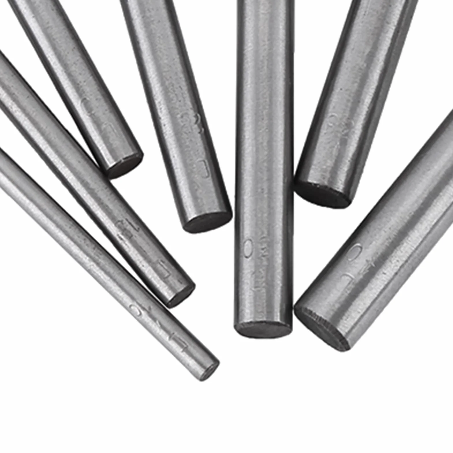 kit lavorazione cuoio + Punzone della taglierina a forma semicircolare, 7pcs Carot in pelle mezza-punzonatrice taglierina per cintura per cucito in pelle domestica (10-40mm)