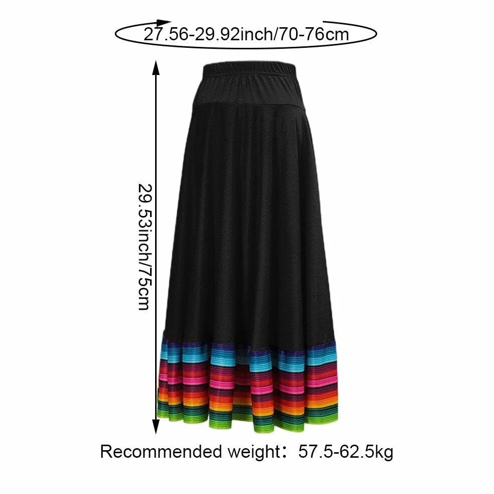 Gonna Flamenco Danza Folcloristica Spagnola Gonna Lunga Colorata Costume Spettacolo