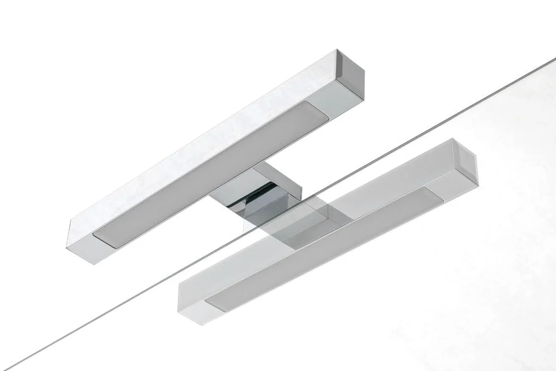 AQA DESIGN accessori casa composizione 4 pezzi bagno, base sospesa con frontali in MDF, finitura grigio opaco, nr2 cassetti con scorrimento e - Grigio - 121x46,5x190 cm