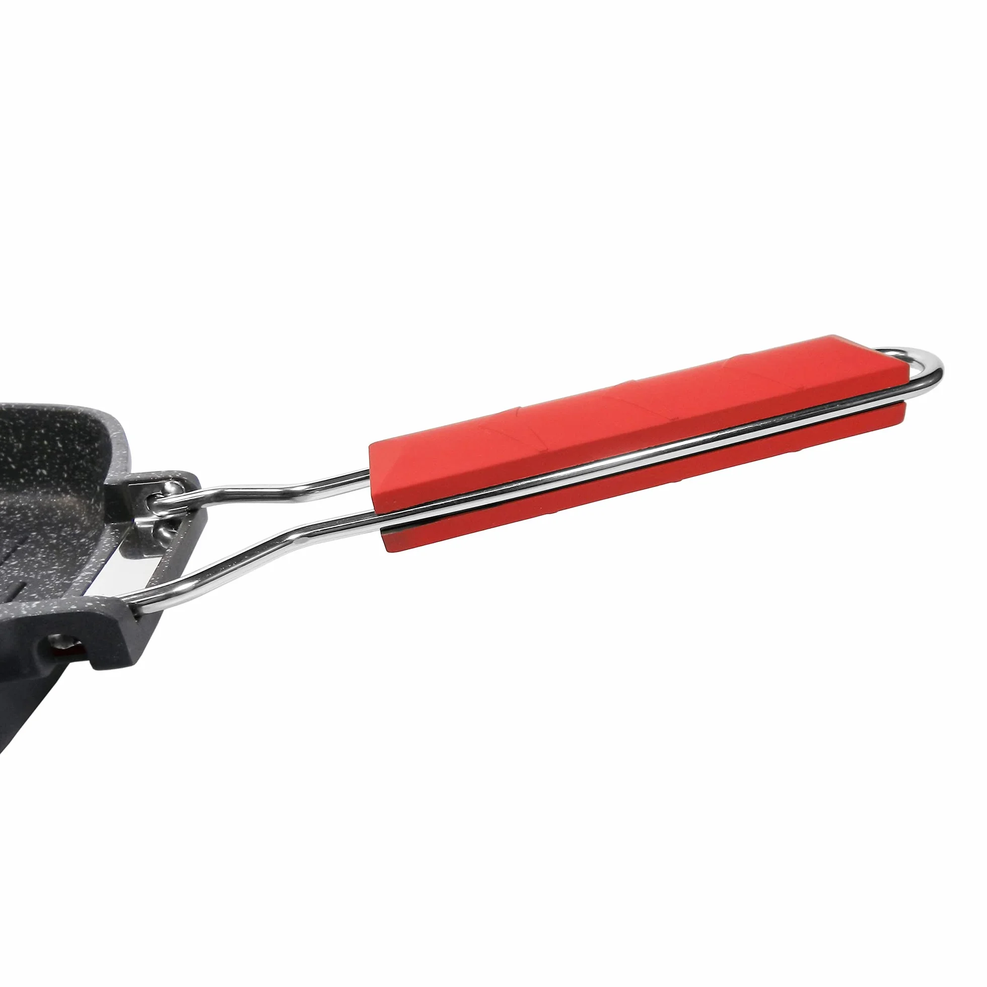 Moneta Bistecchiera antiaderente 28x28cm Pro Grill con manico pieghevole induzione