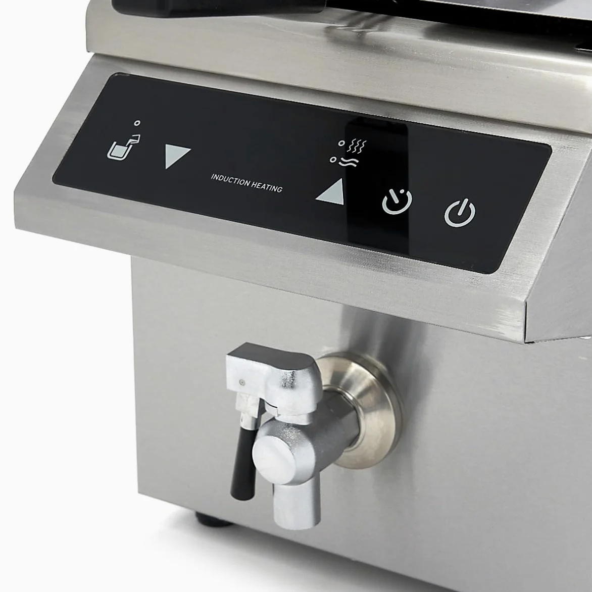 Maxima Friggitrice - 8L - 1 Cestello - Induzione - con Rubinetto di Scarico
