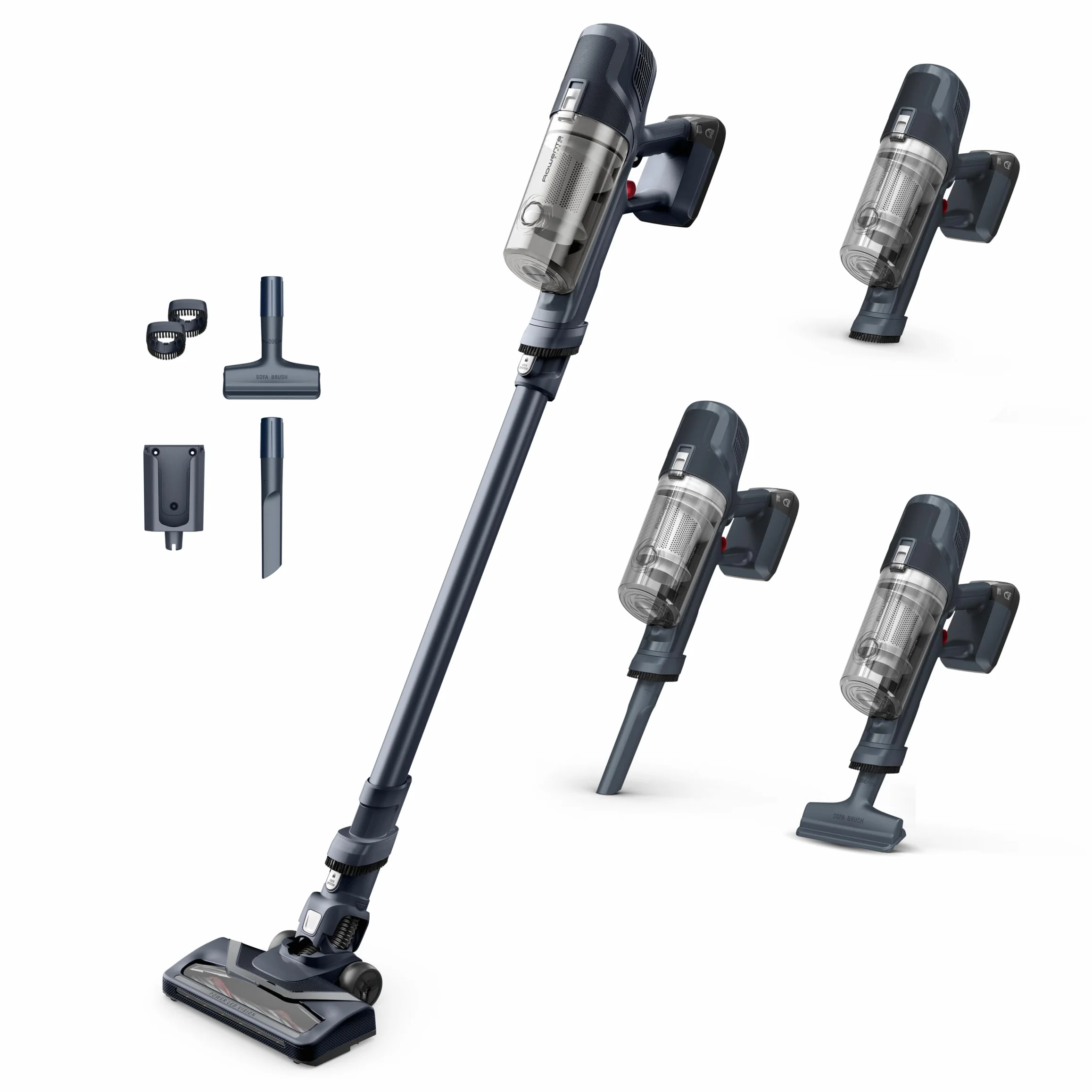 Rowenta X-Pert 6.60 Allergy Aspirapolvere Senza Fili 100 W 0,55 L 45 Min Blu Metallizzato