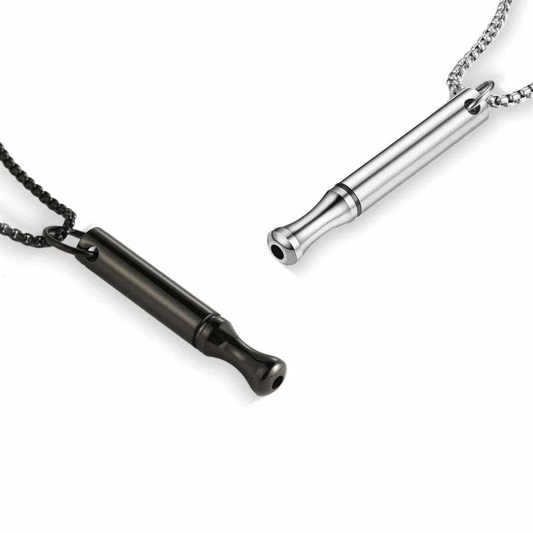 Collana meditativa Premium antistress per ansia 2 Pezzi Nero Acciaio