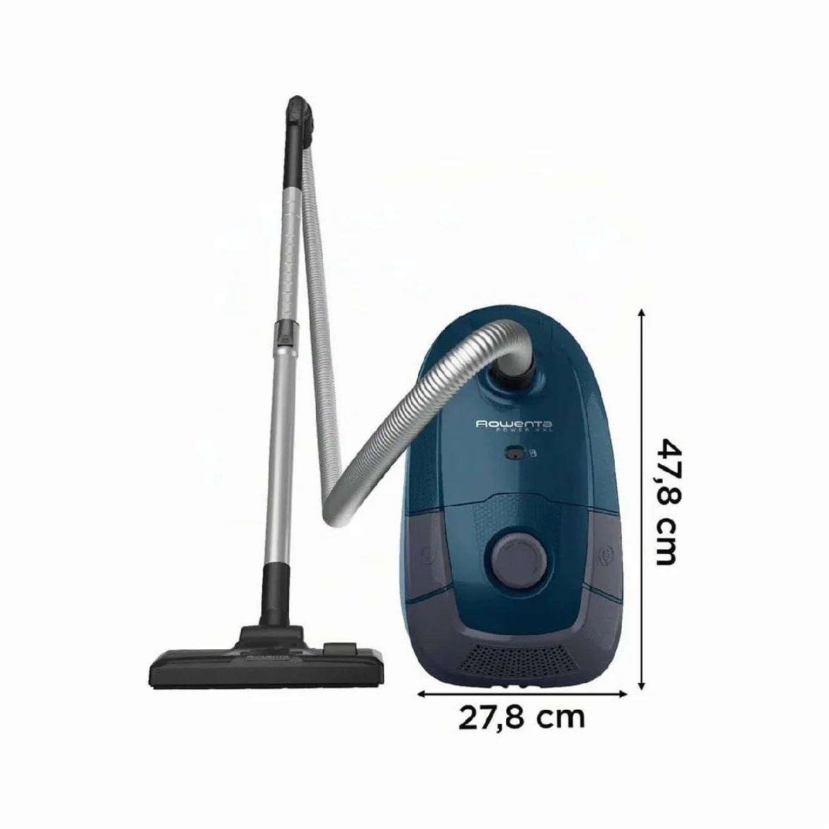 Rowenta Aspirapolvere con sacchetto RO3126 Power XXL, blu scuro/grigio