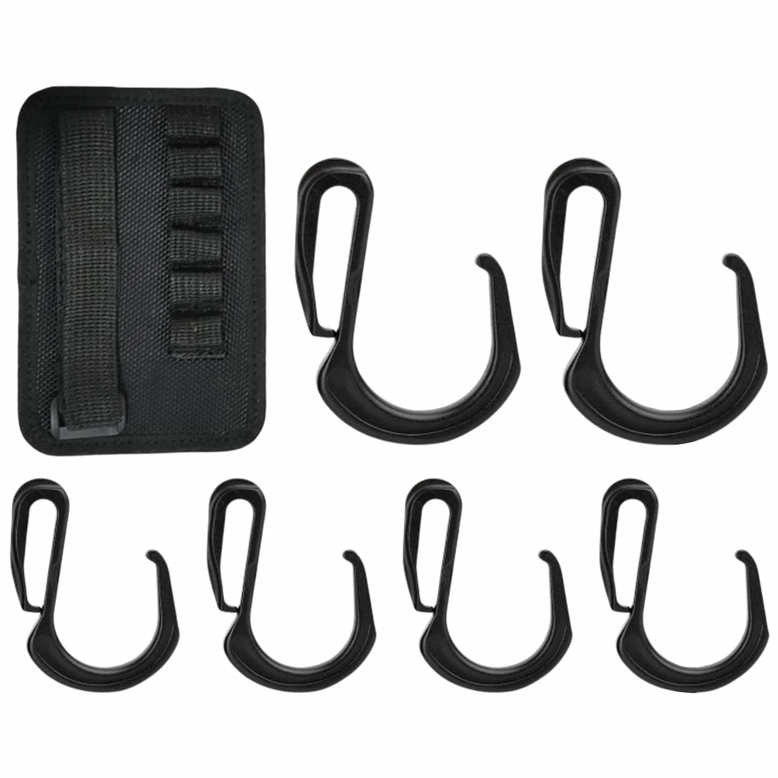 Ganci per ombrelloni da patio, gancio antiscivolo per ombrellone da cortile, ganci per ombrellone da spiaggia, facile da installare, con 6 ganci, per asciugamani, borse, fotocamere, occhiali da sole e