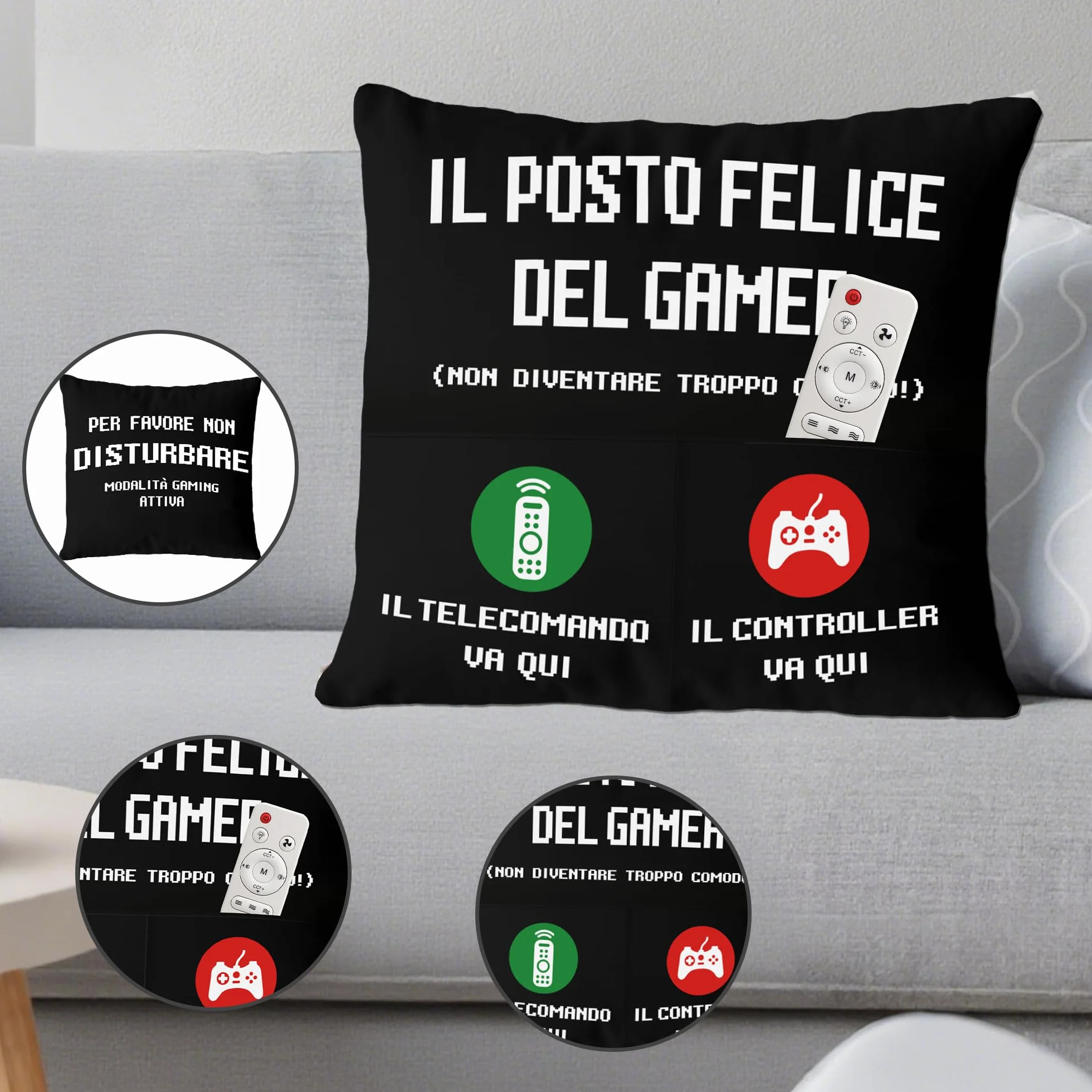 Regali per Gamer: Accessori e Decorazioni per Stanza di Gioco, Calze, Copri Cuscino, Tazza, Insegna da Porta