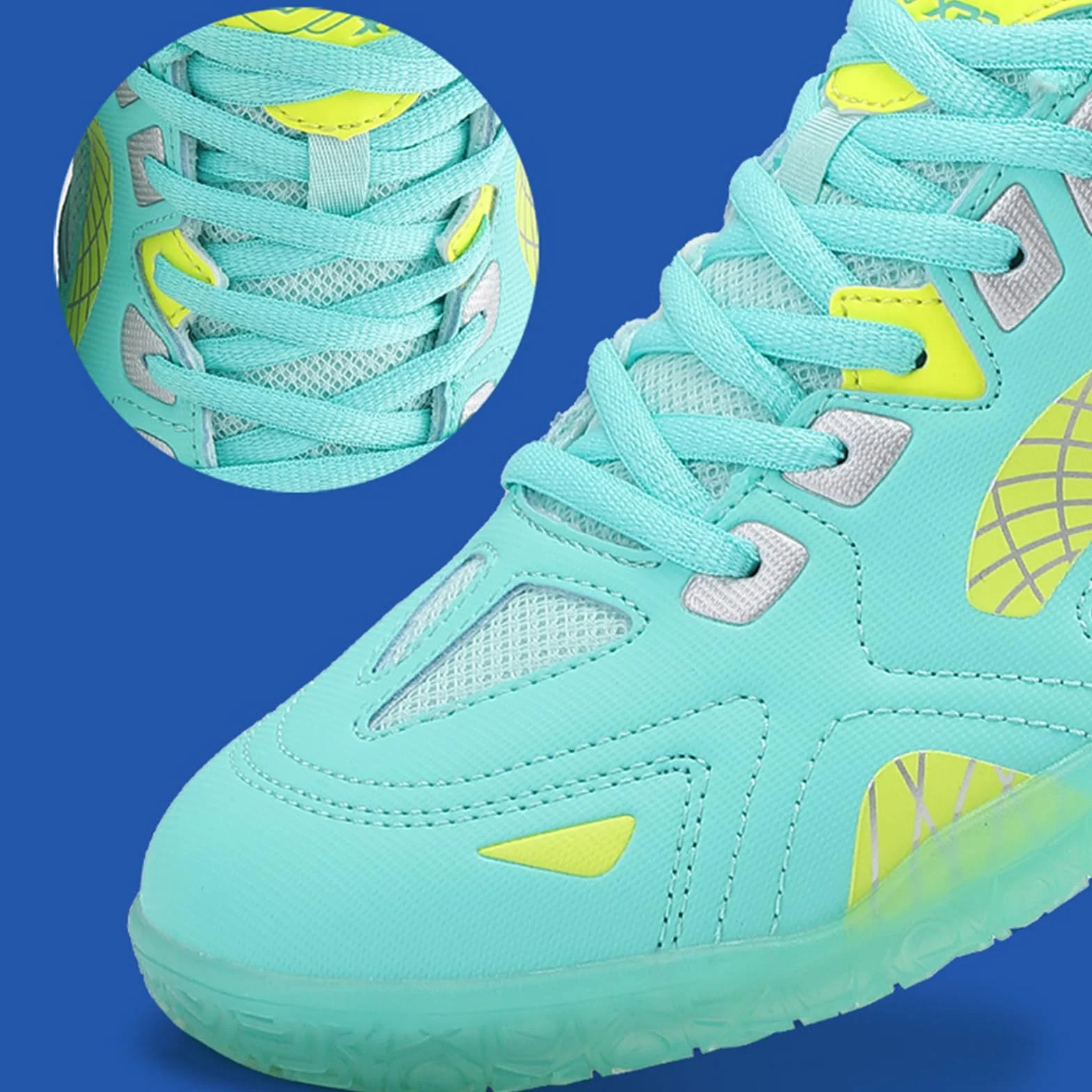 Scarpe da Badminton e Ping Pong Antiscivolo Leggere per Campi Indoor Uomo Donna