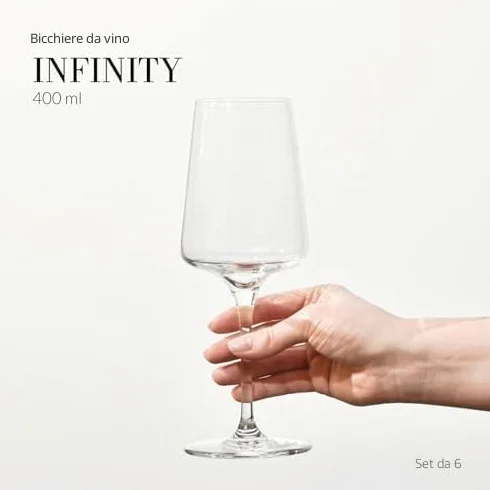 Crystal Glass bicchieri da vino bianco e frizzante set di 6 vetro senza piombo lavabili in lavastoviglie