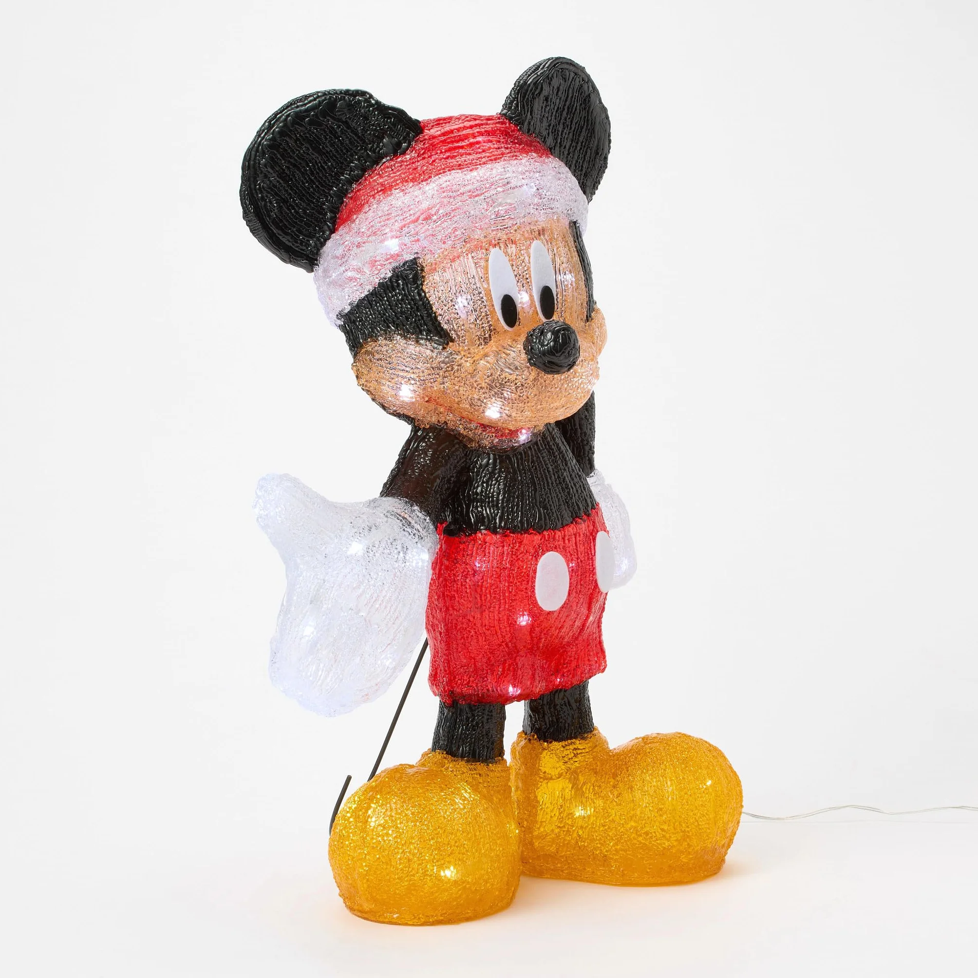 Department 56 Disney Statuetta Babbo Natale Topolino illuminata 52 cm multicolore