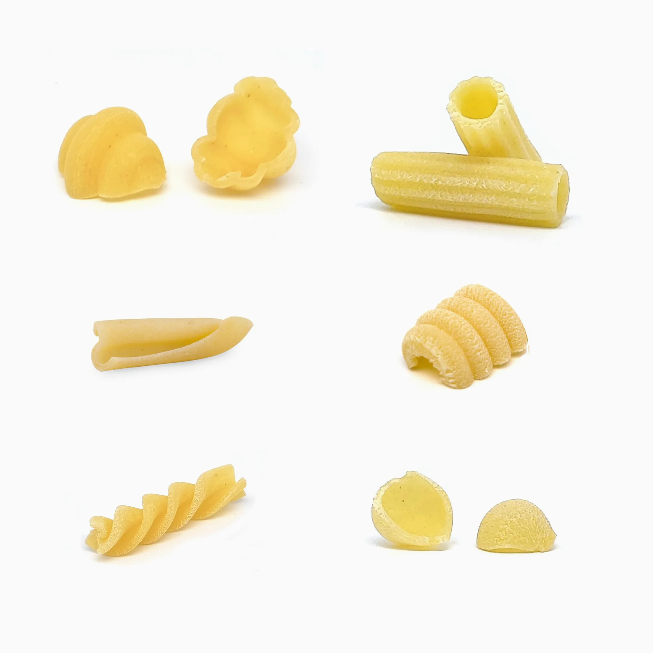 Pastidea – Kit trafila con 6 formati: Fusilli A3 8.5mm, Casarecce, Gnocco Napoletano, Maccherone Rigato, Orecchiette 15mm, Riccioli – compatibile con Philips Pasta Maker Avance e Serie 7000