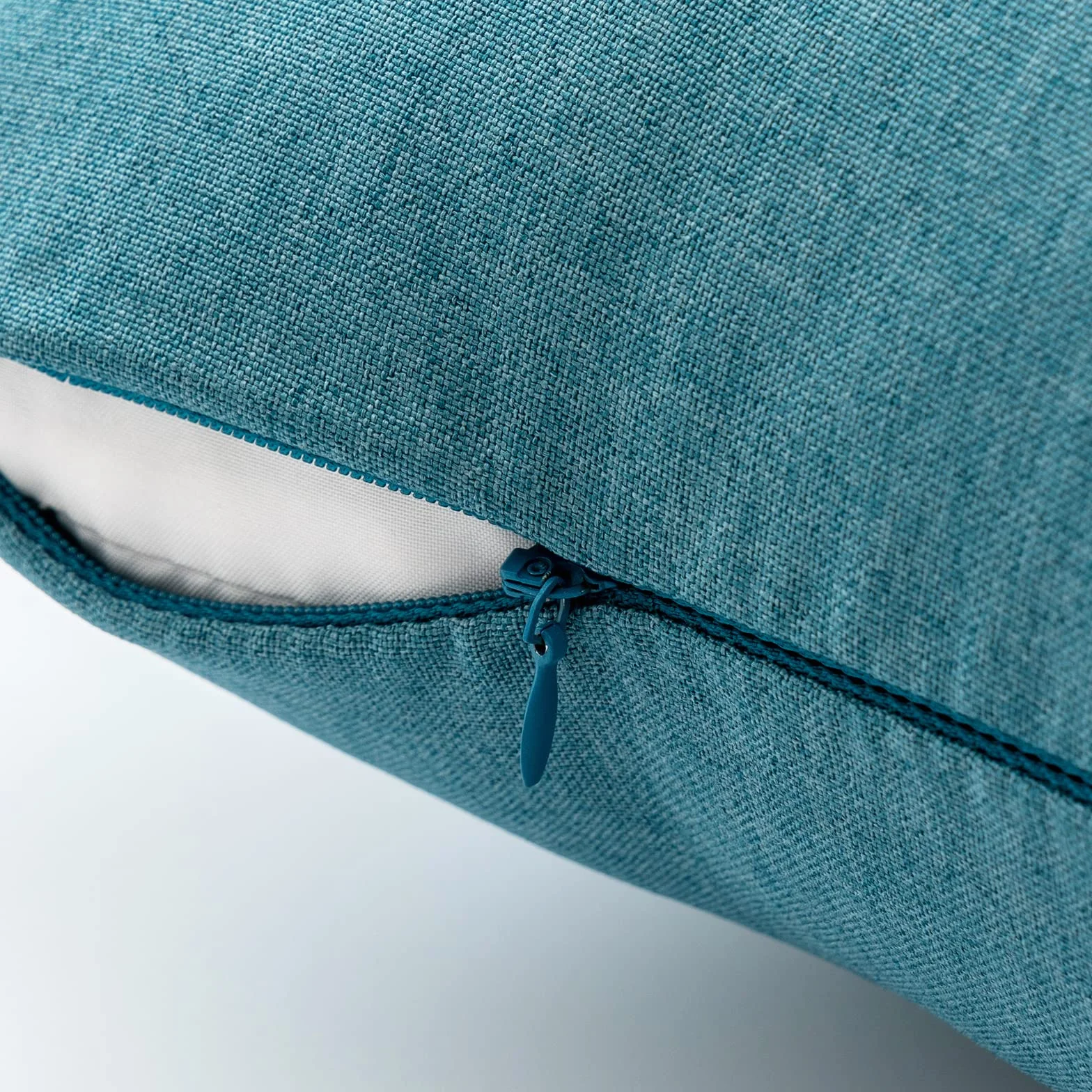 EMEMA Federe Cuscini Impermeabili per Divano in Lino Camera da Letto Copricuscini all'Aperto Esterno per Soggiorno Balcone Decorativi Federa Elegante e Moderna 2 Pezzi 30x50cm Blu Chiro
