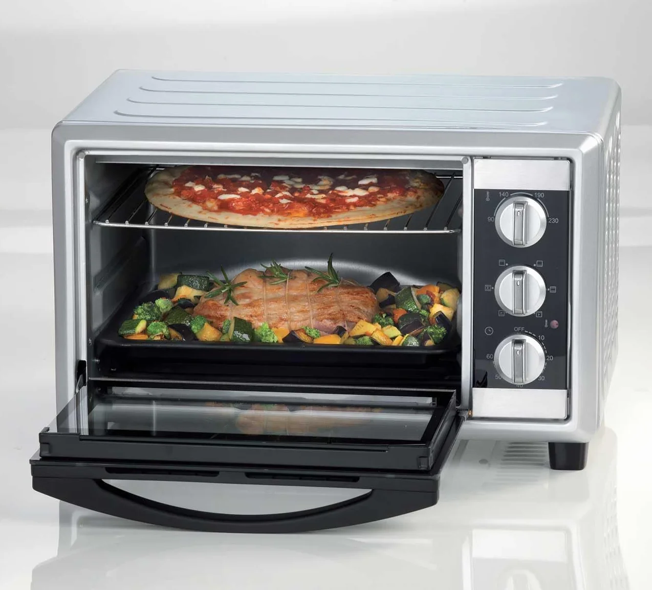 Ariete 984 Bon Cuisine 250 Forno elettrico ventilato 25L 1500W 6 posizioni cottura Timer 60 min Argento