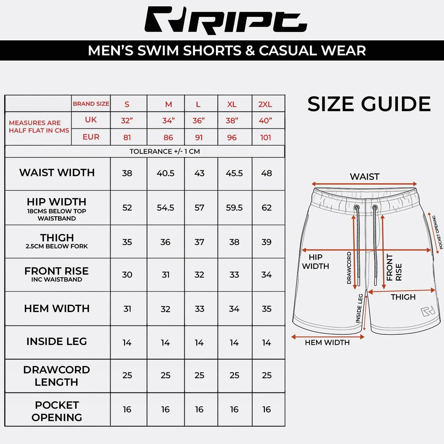 RIPT Performance Pantaloncini da Bagno Uomo Ad Asciugatura Rapida Protezione Solare UV 50