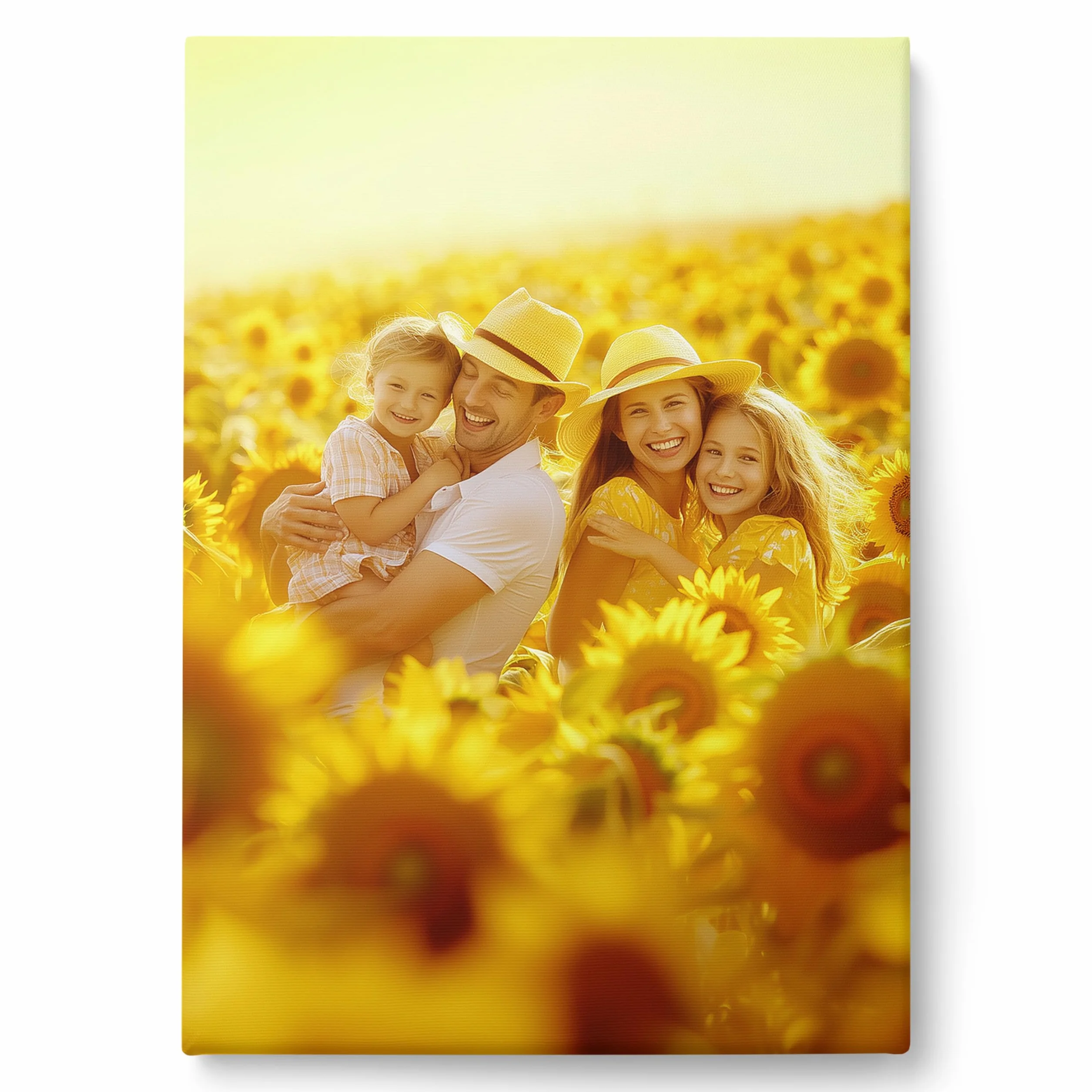 ConKrea - Quadro Personalizzato su Tela Canvas - Stampa la tua Foto su Tela in Alta Definizione con Telaio in Legno Massello - Pronto da Appendere - 50x70 cm