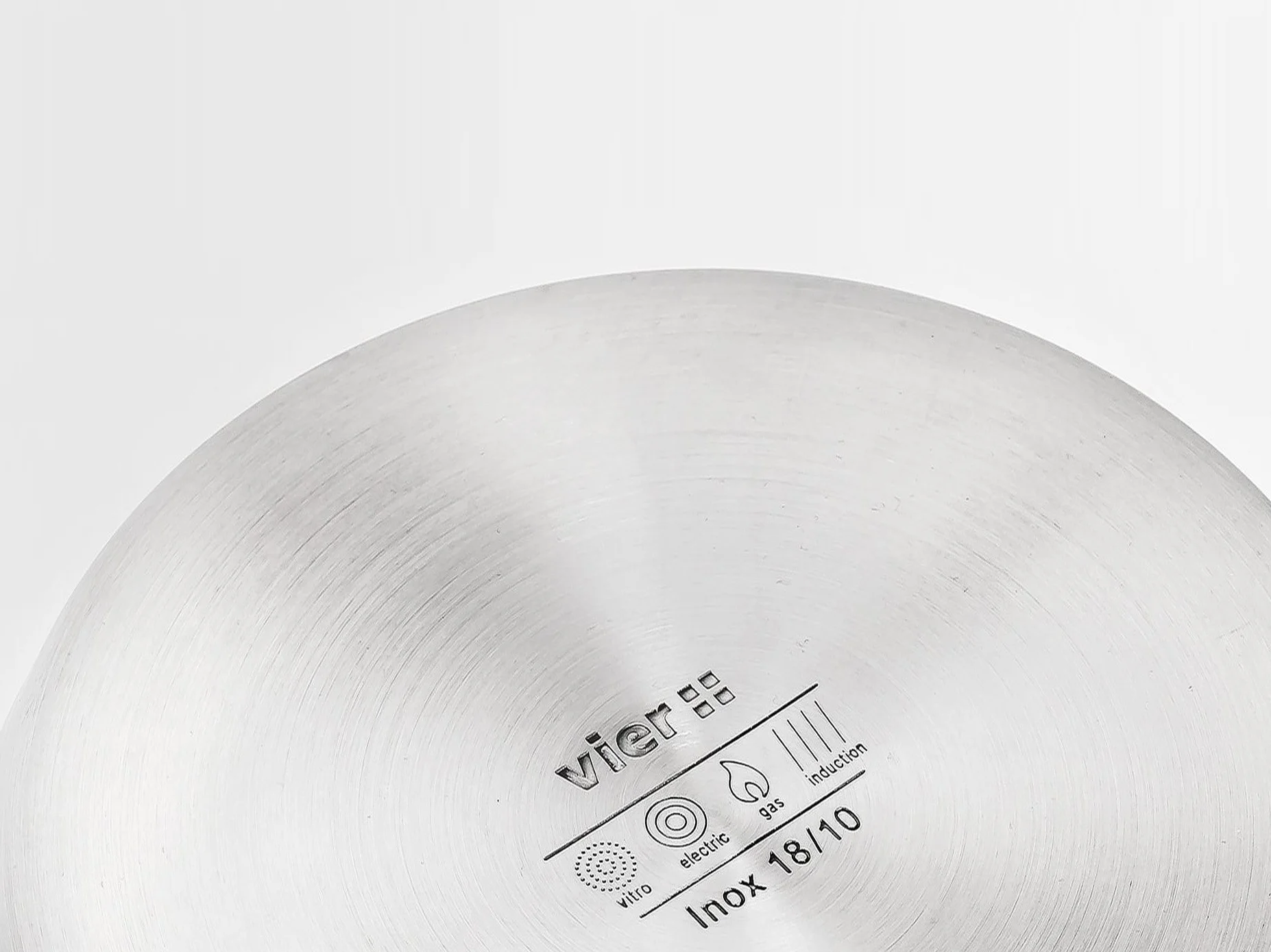 Vier CI22 Casseruola, Diametro 22 cm, Acciaio Inox 18/10