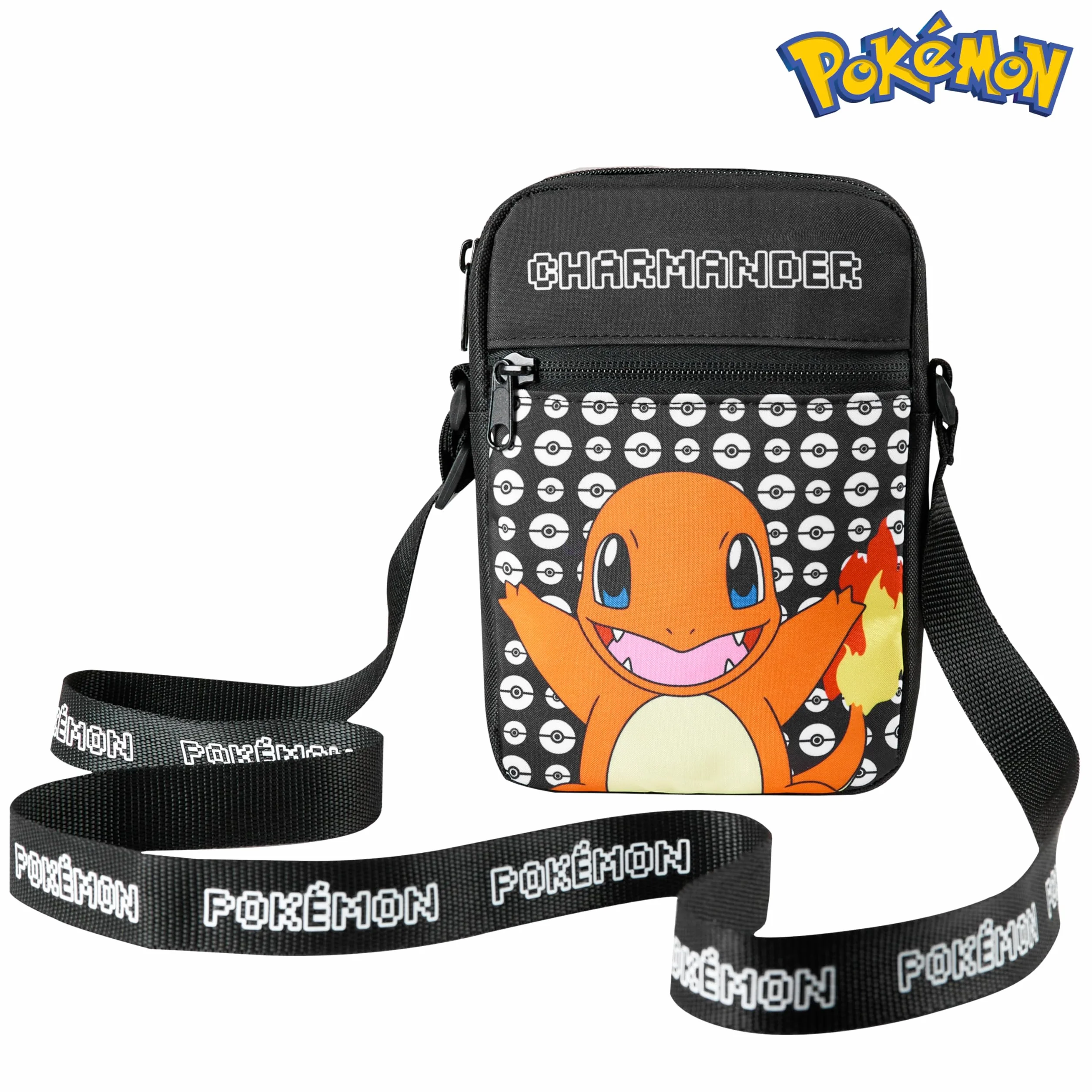 Pokémon Borse a Tracolla per Bambini, Borsetta a Tracolla con Tasche, Borsello Versatile Scuola Viaggio Unisex Bambini Pikachu Gadget