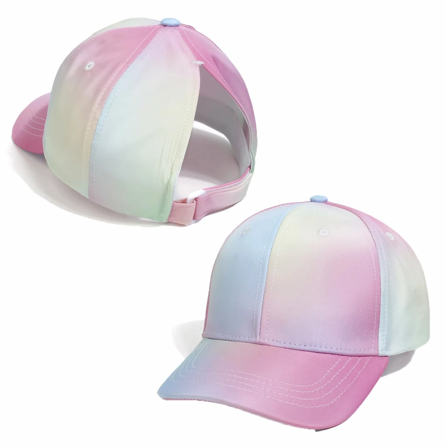 YAMEE Berretto da Baseball per Ragazze Cappellini Coda di Cavallo Estivi Traspirante Cappello Bambino Cotone Protezione UV
