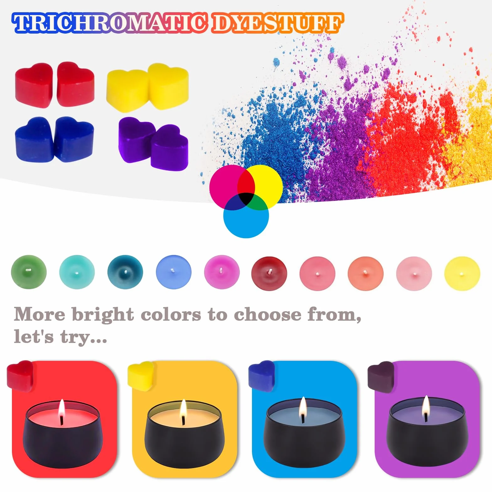 Kit Fabbricazione Candele 9 Candele Natale, DIY Set Regalo Cera Soia 480g, Oli Essenziali