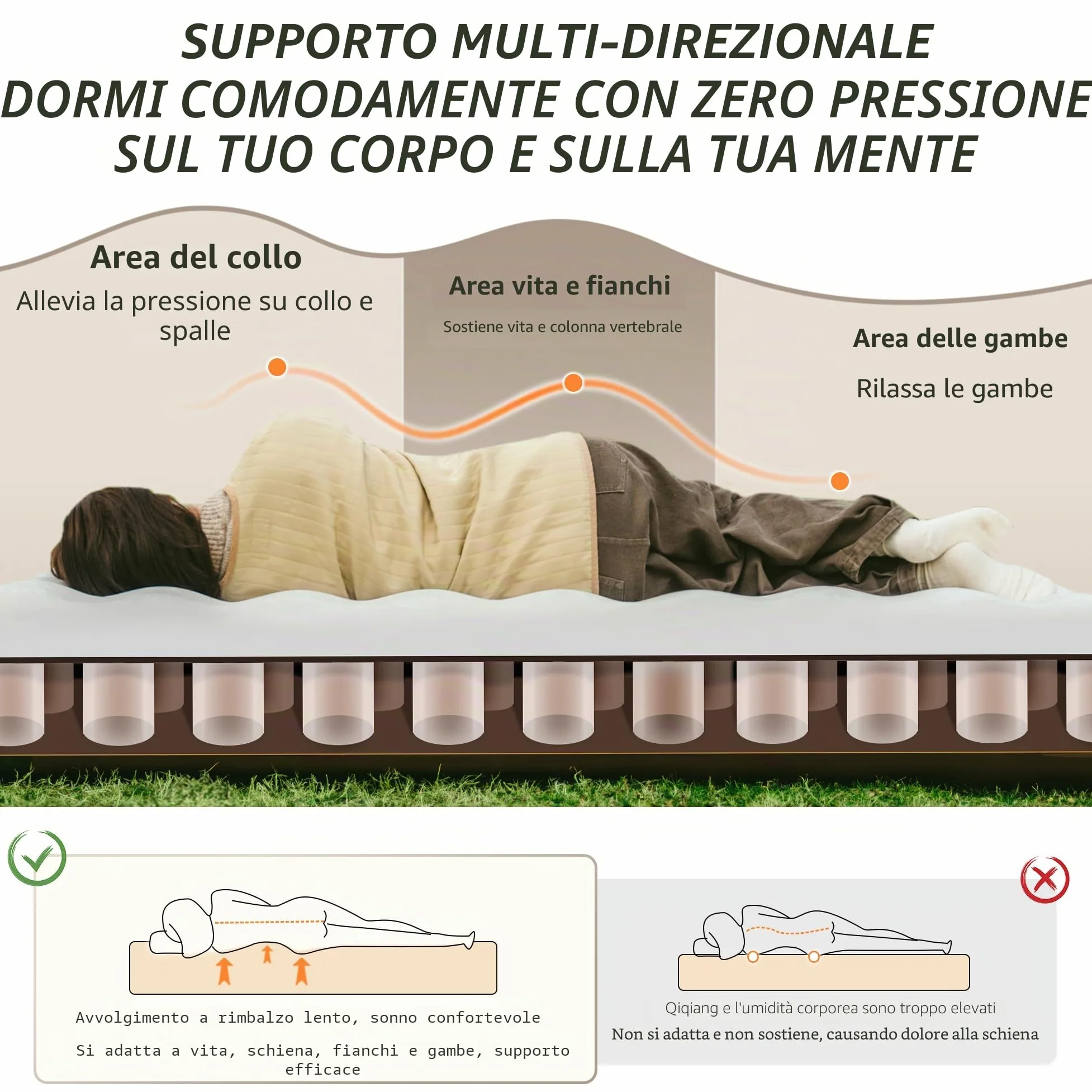 Naturehike Materasso Gonfiabile Triplo con Pompa Integrata Ricaricabile - 200x180x25cm Letto Gonfiabile Autogonfiante per Campeggio e Ospiti - Materassino Campeggio Portatile e Stabile a Lungo Termine