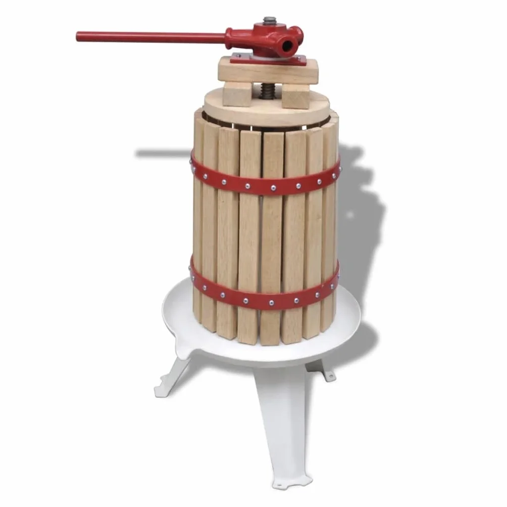 vidaXL Torchio per Frutta Vino 6 L Torchietto Spremitutto a Freddo Pressa UVA