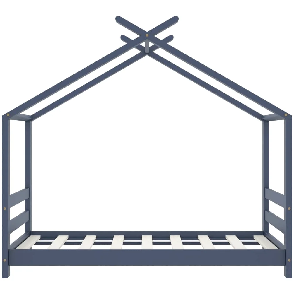 Struttura per letto per bambini in legno di pino massiccio, 70 x 140 cm, con vano portaoggetti, convertibile, regolabile in altezza, con protezione anticaduta, ideale come letto da gioco