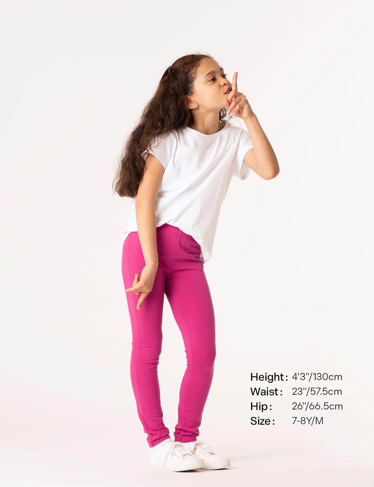 LAPASA Pacco da 4 Leggings per Bambina Lunghi e Capri in Cotone Elastici Comodi per Sport e Quotidiano età 3-13 Anni