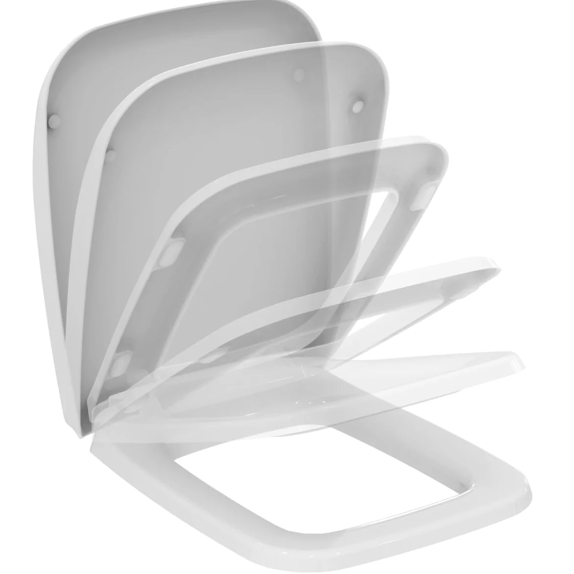 Sedile WC Ideal Standard T663801 Original Ventuno con chiusura ammortizzata
