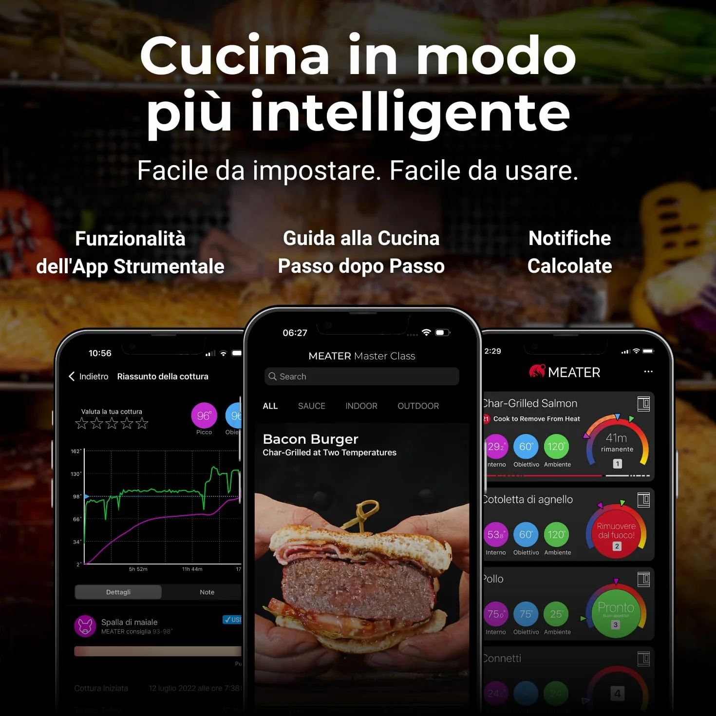 MEATER Pro 2 Plus termometro intelligente per carne 550°C impermeabile multi-sensore