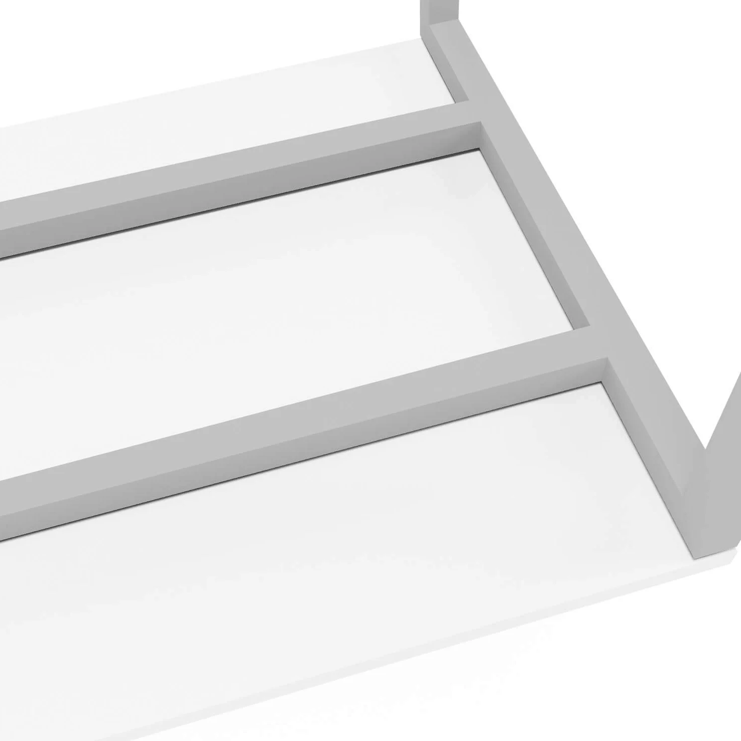 Tavolo professionale per riunioni 80 x 80 cm NOVA U bianco telaio argento 4-6 PERs. Tavolo da riunione tavolo da riunione