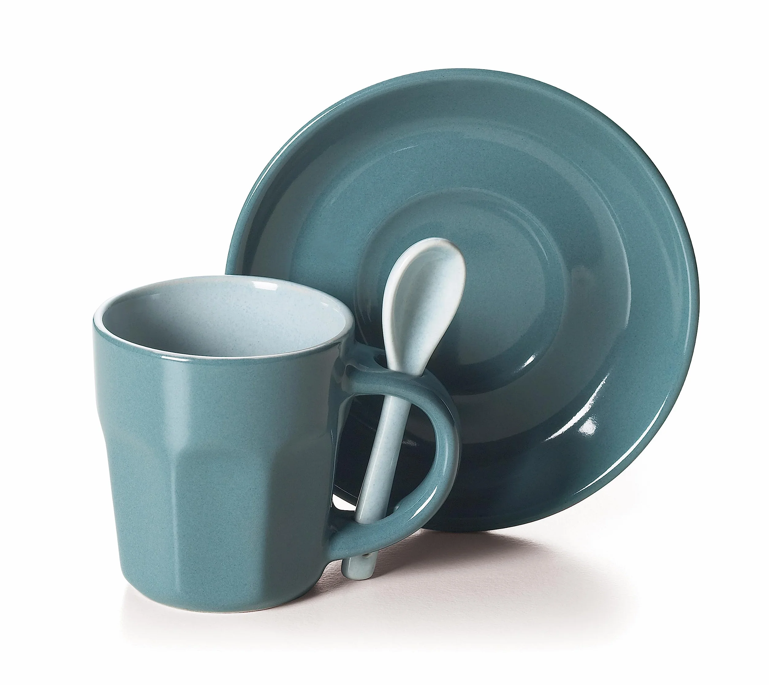 Excelsa Abbraccio Set Tazzine Da Caffè, Ceramica, 6pz, Multicolore, ‎5.5 x 5.5 x 6.5 cm, 1.47 Kg