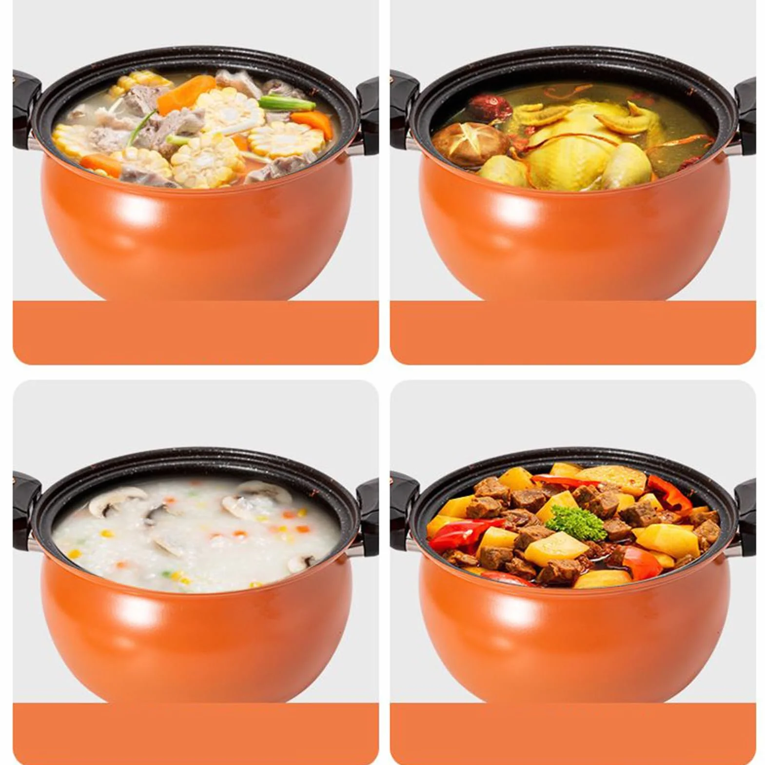 Pentola a Pressione Piccola con Coperchio Trasparente per Cucina, Zuppe e Stufati