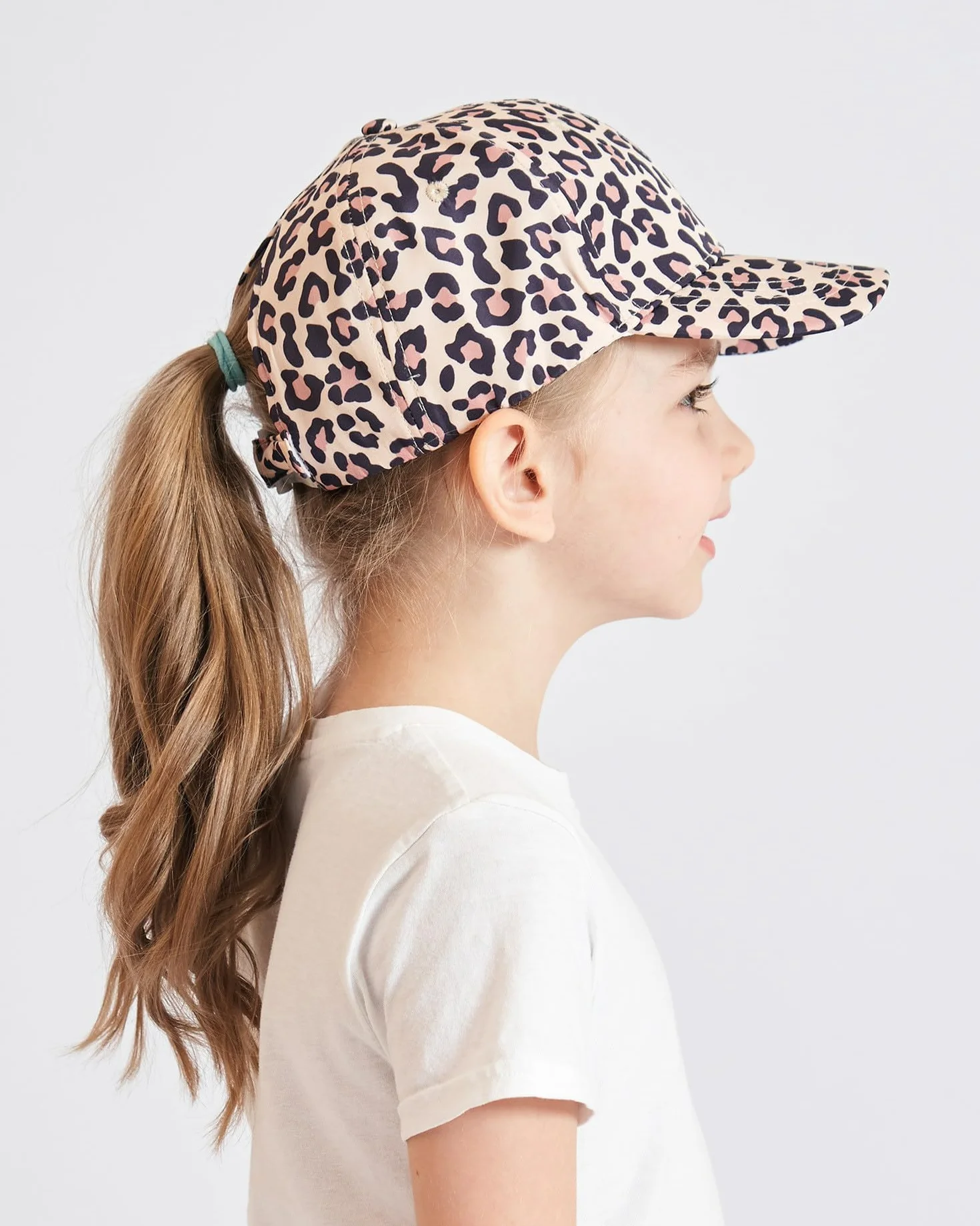 Cappello da baseball per bambini arcobaleno leopardato snapback regolabile