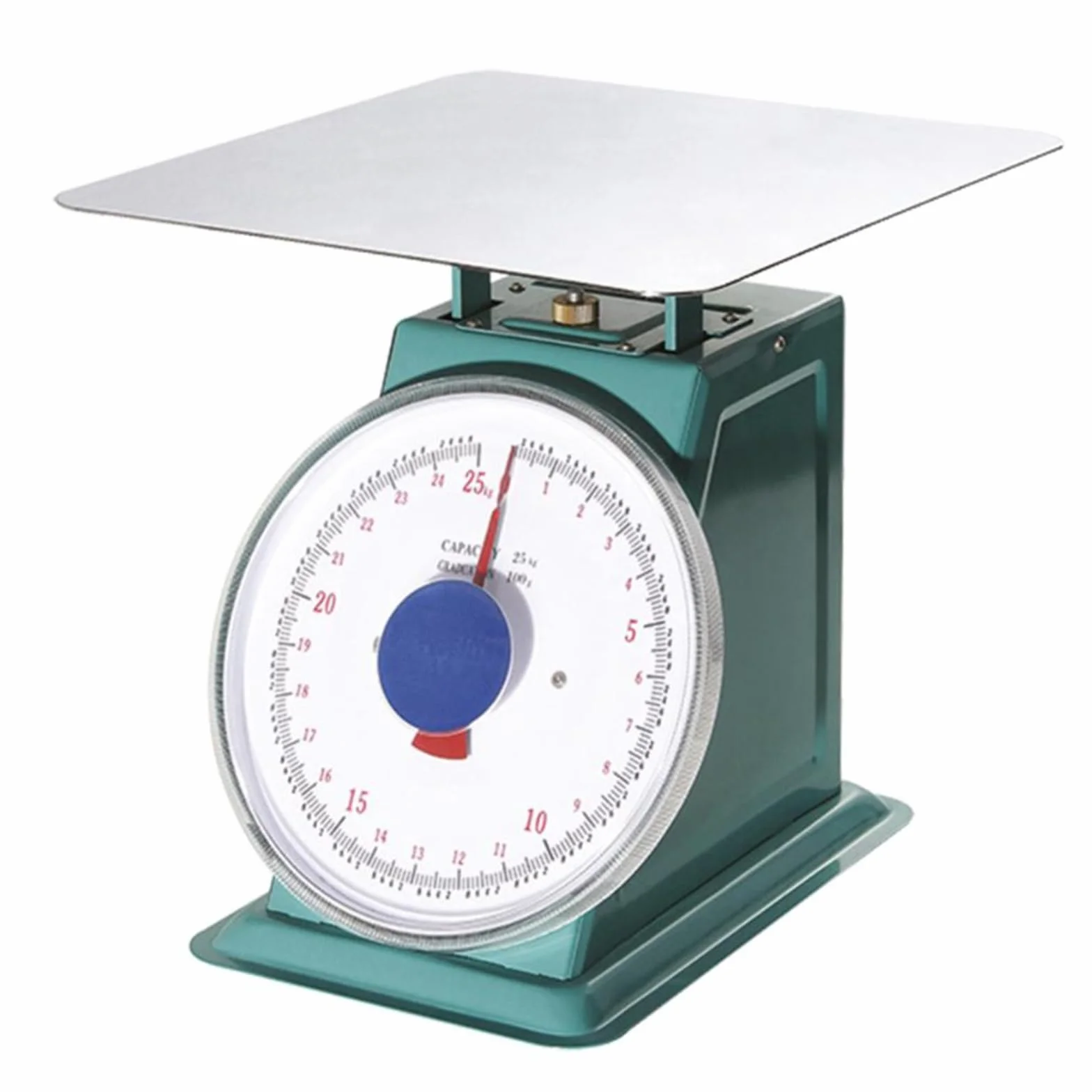 La zappa Bilancia meccanica da cucina, colore bianco, adatta per pesature in ambito casalingo (30 kg)