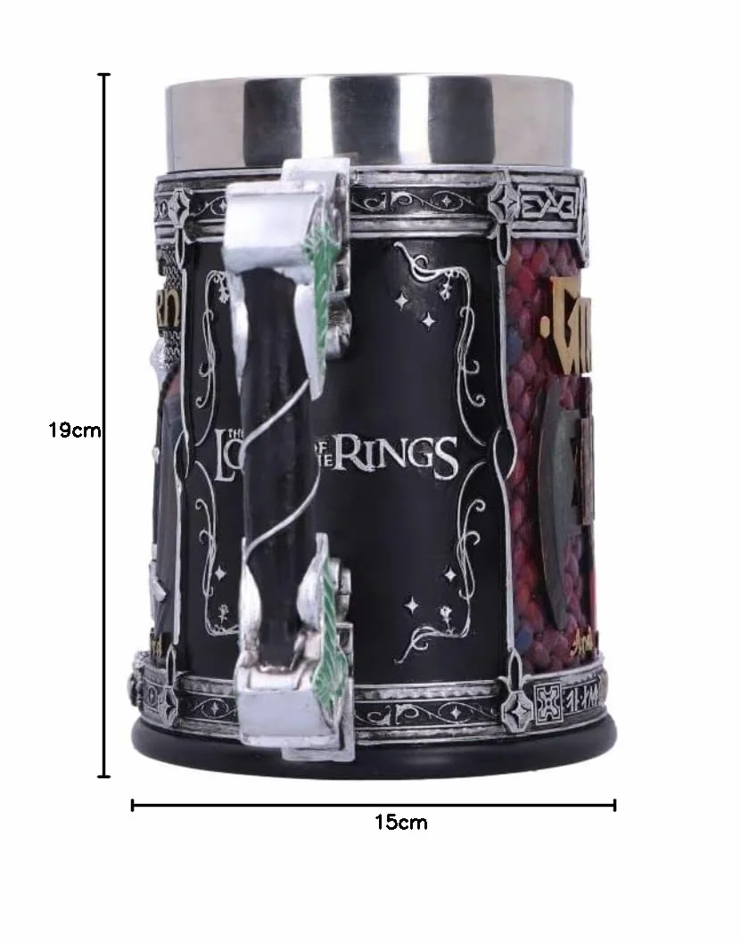 Nemesis Now Boccale con licenza ufficiale Lord of The Rings The Fellowship, multicolore, 15,5 cm