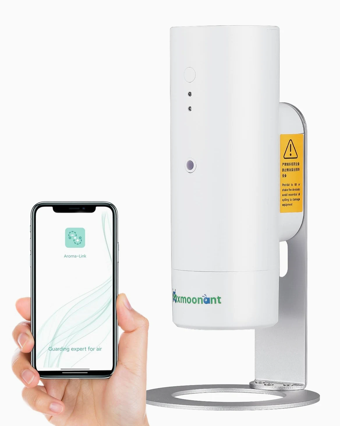 Mxmoonant Macchina profumatore da parete, flacone 130ml | Senza acqua, 100-200m³, controllo App/WIFI, per casa/ufficio/negozio