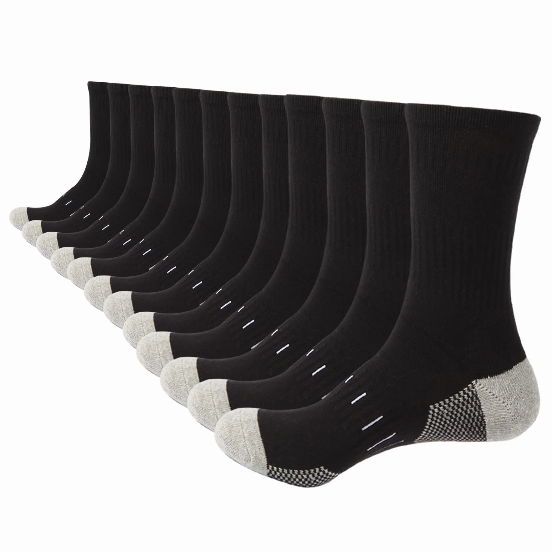 BUDERMMY Calze Uomo Traspiranti Sportive Running Trekking 6 Paia 43-46 39-42