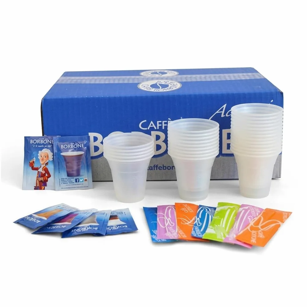 Kit Accessori Completo 150 Pezzi Serigrafato Caffe' Borbone