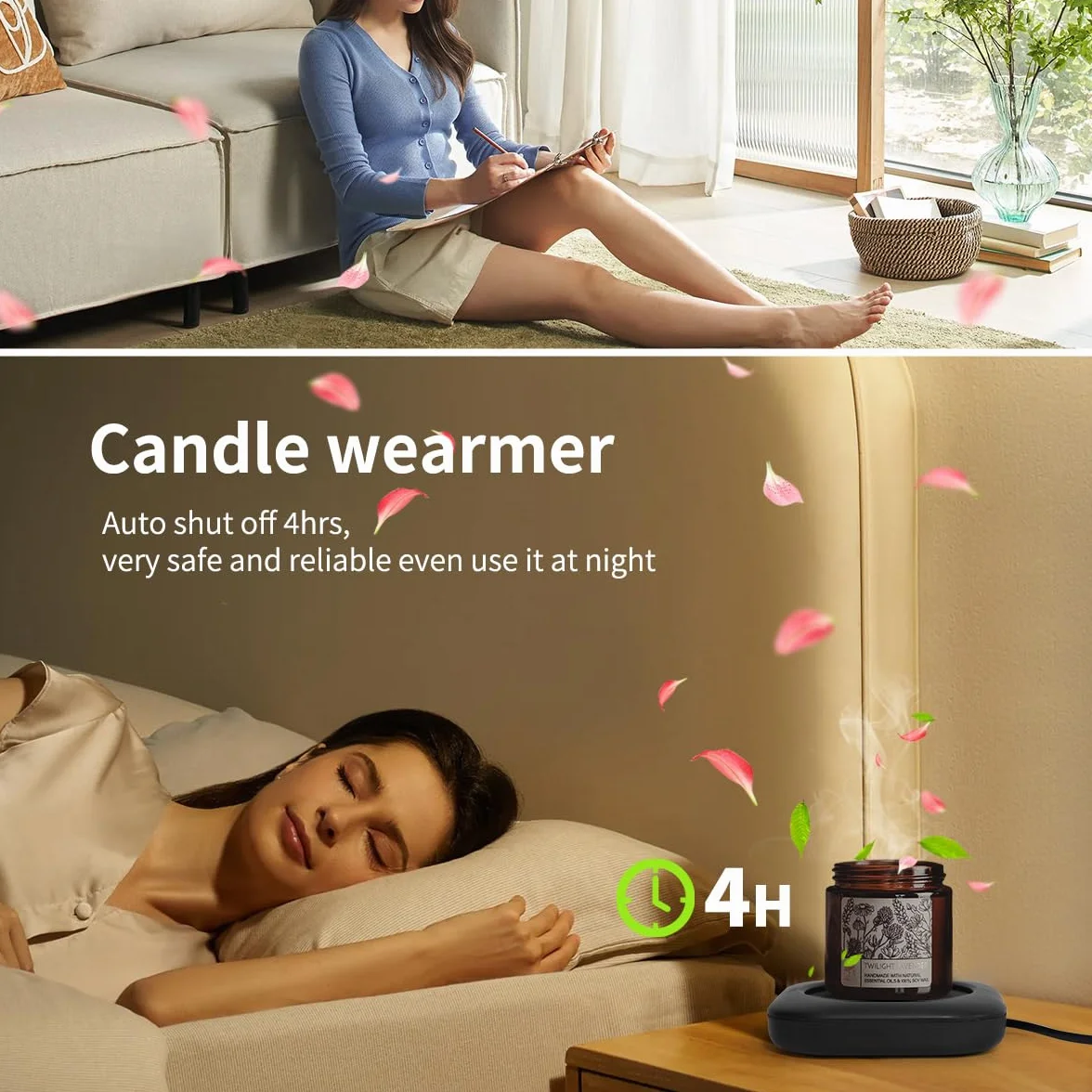 Scaldatazze elettrico da scrivania 24W con spegnimento automatico 3 impostazioni calore