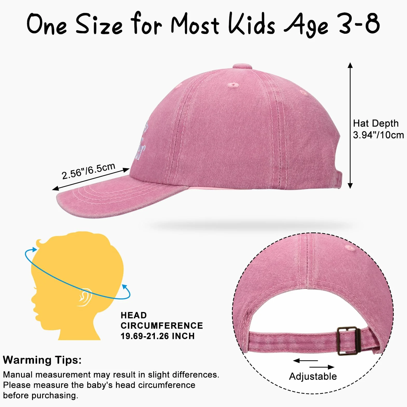 Simpatico berretto da baseball ricamato per bambini regolabile vintage cowboy cappello da sole 3-8 anni